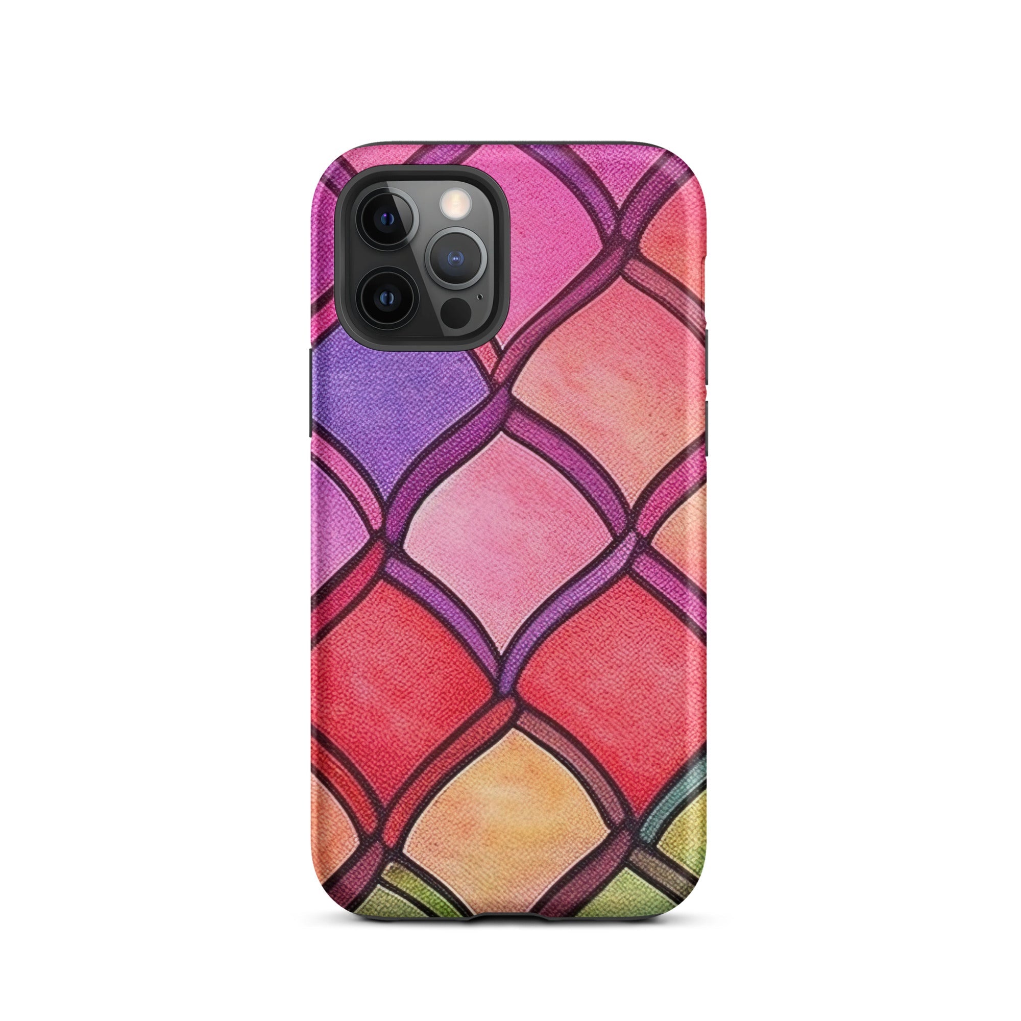 Red Rainbow Fish Scales iPhone Case by Visual Verse - Image 12