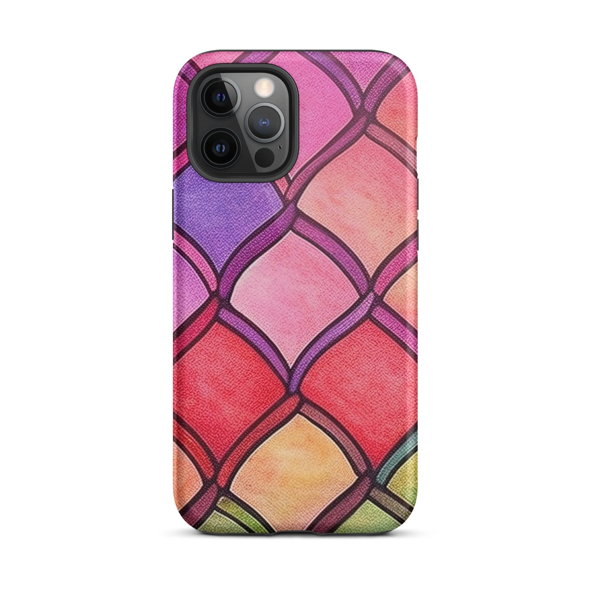 Red Rainbow Fish Scales iPhone Case by Visual Verse - Image 13