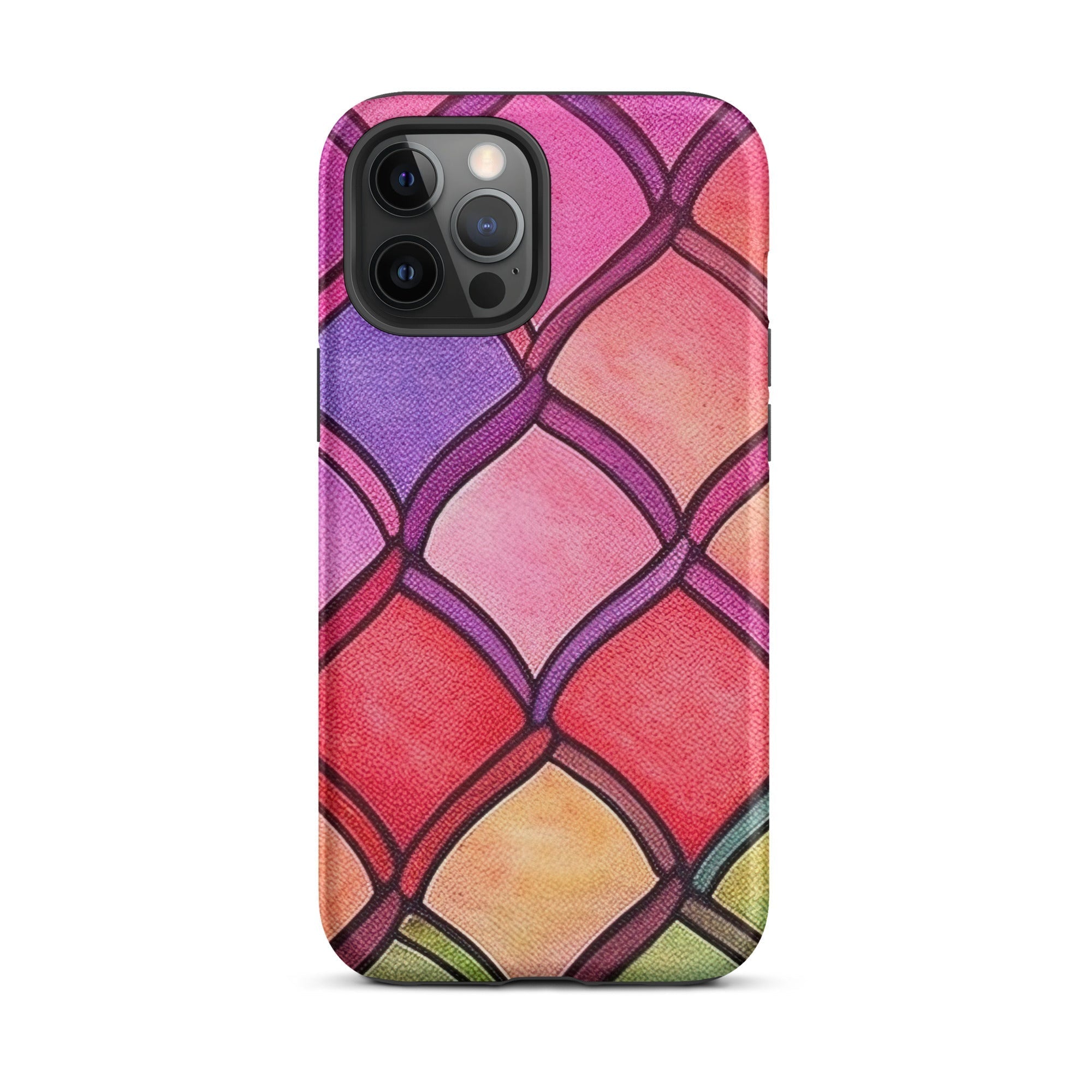 Red Rainbow Fish Scales iPhone Case by Visual Verse - Image 14