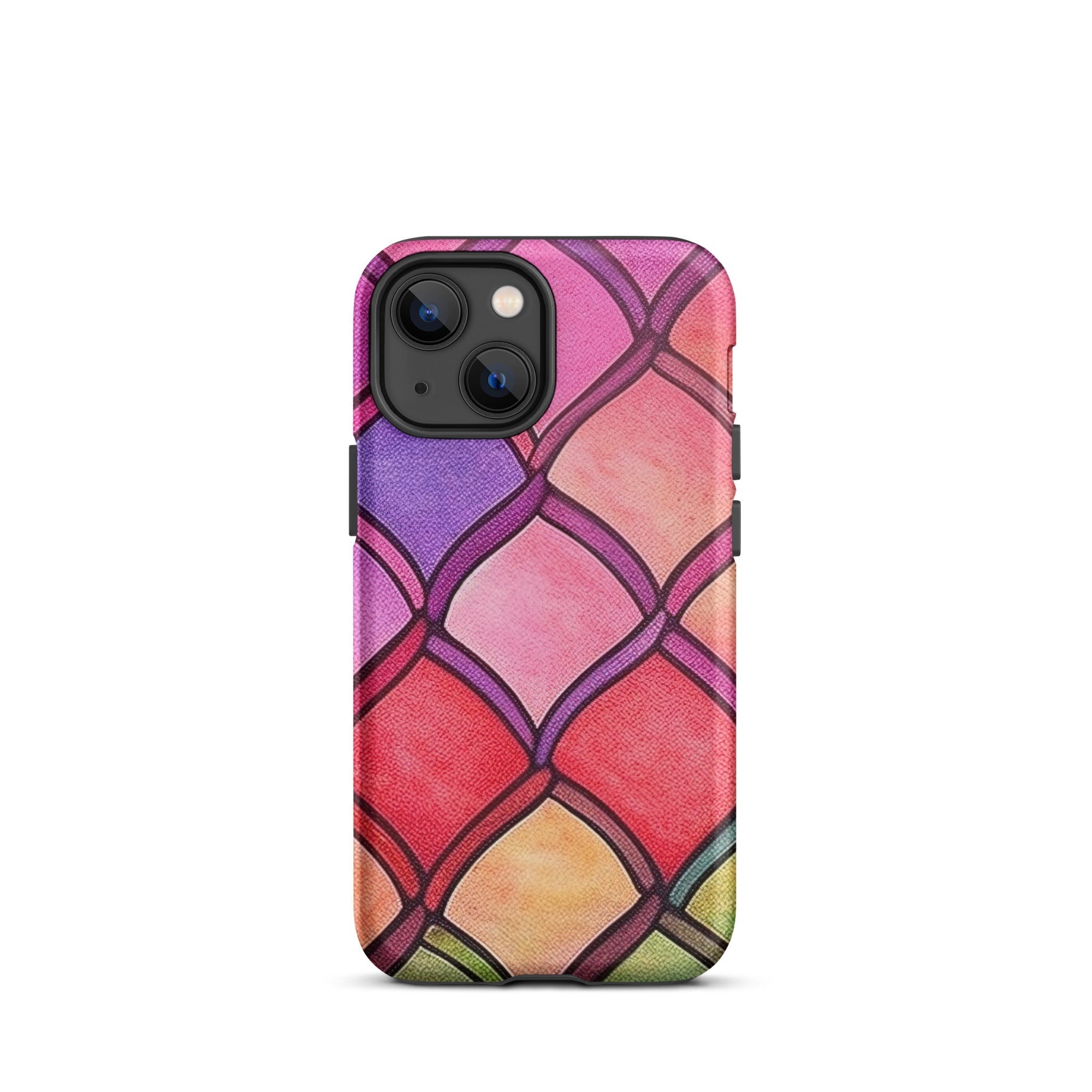 Red Rainbow Fish Scales iPhone Case by Visual Verse - Image 15