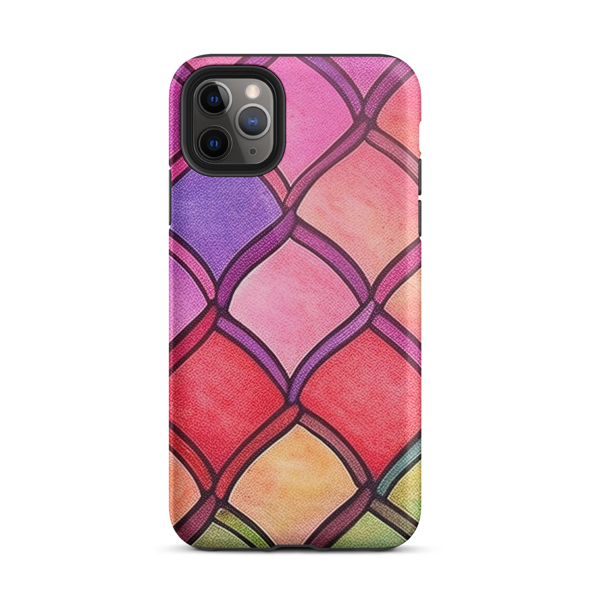 Red Rainbow Fish Scales iPhone Case by Visual Verse - Image 5