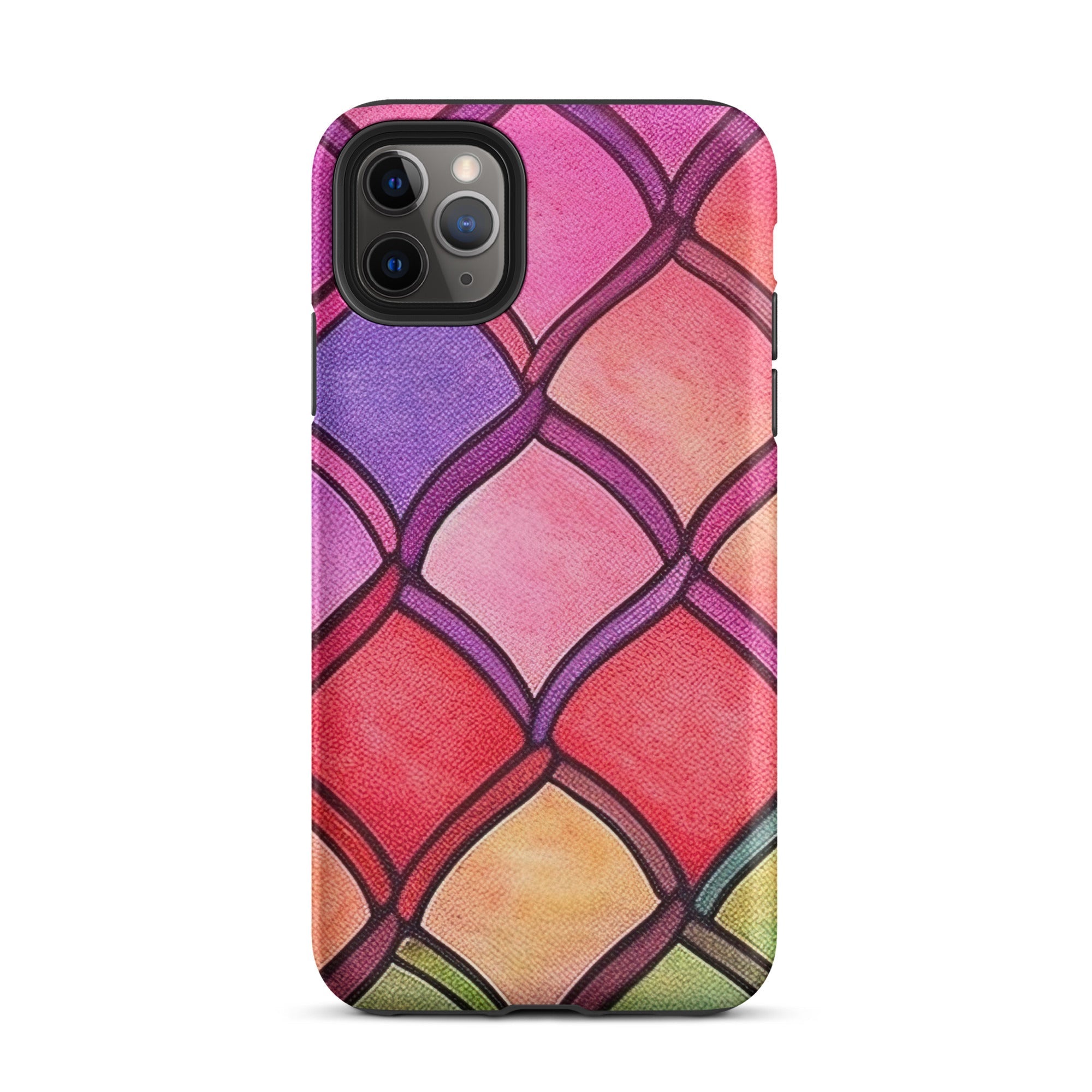 Red Rainbow Fish Scales iPhone Case by Visual Verse - Image 6