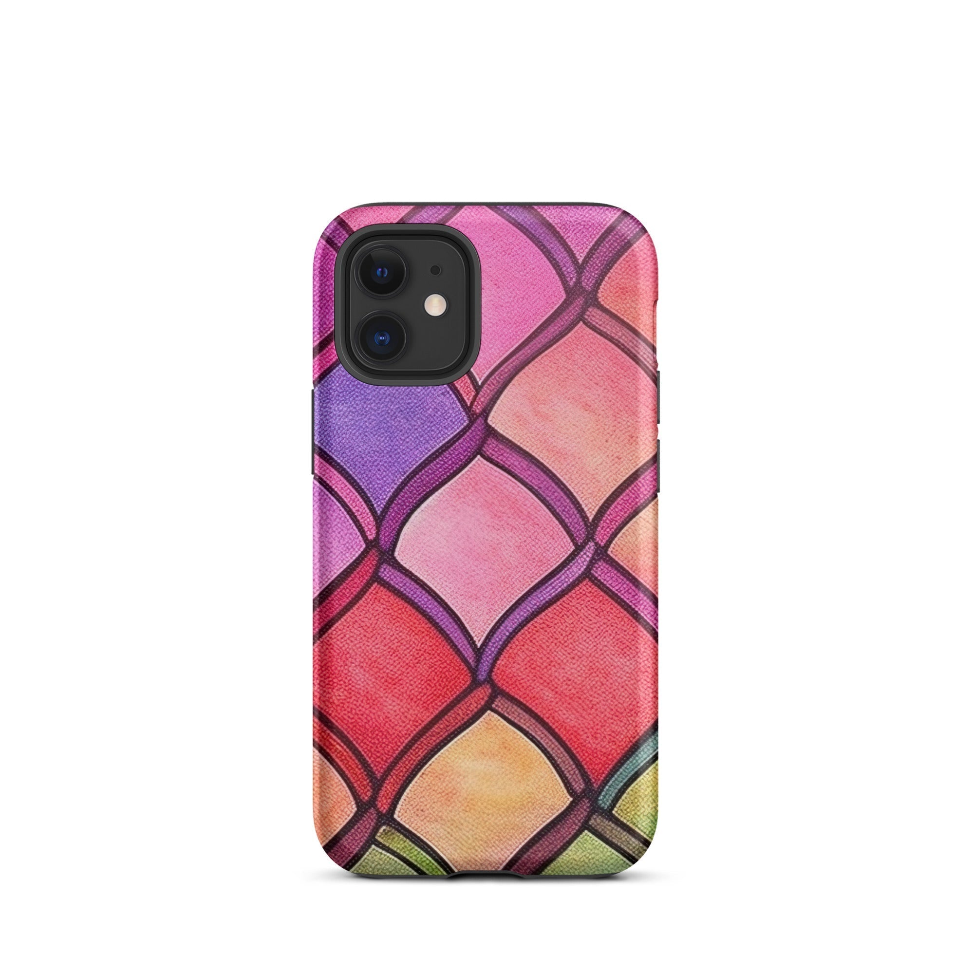 Red Rainbow Fish Scales iPhone Case by Visual Verse - Image 7
