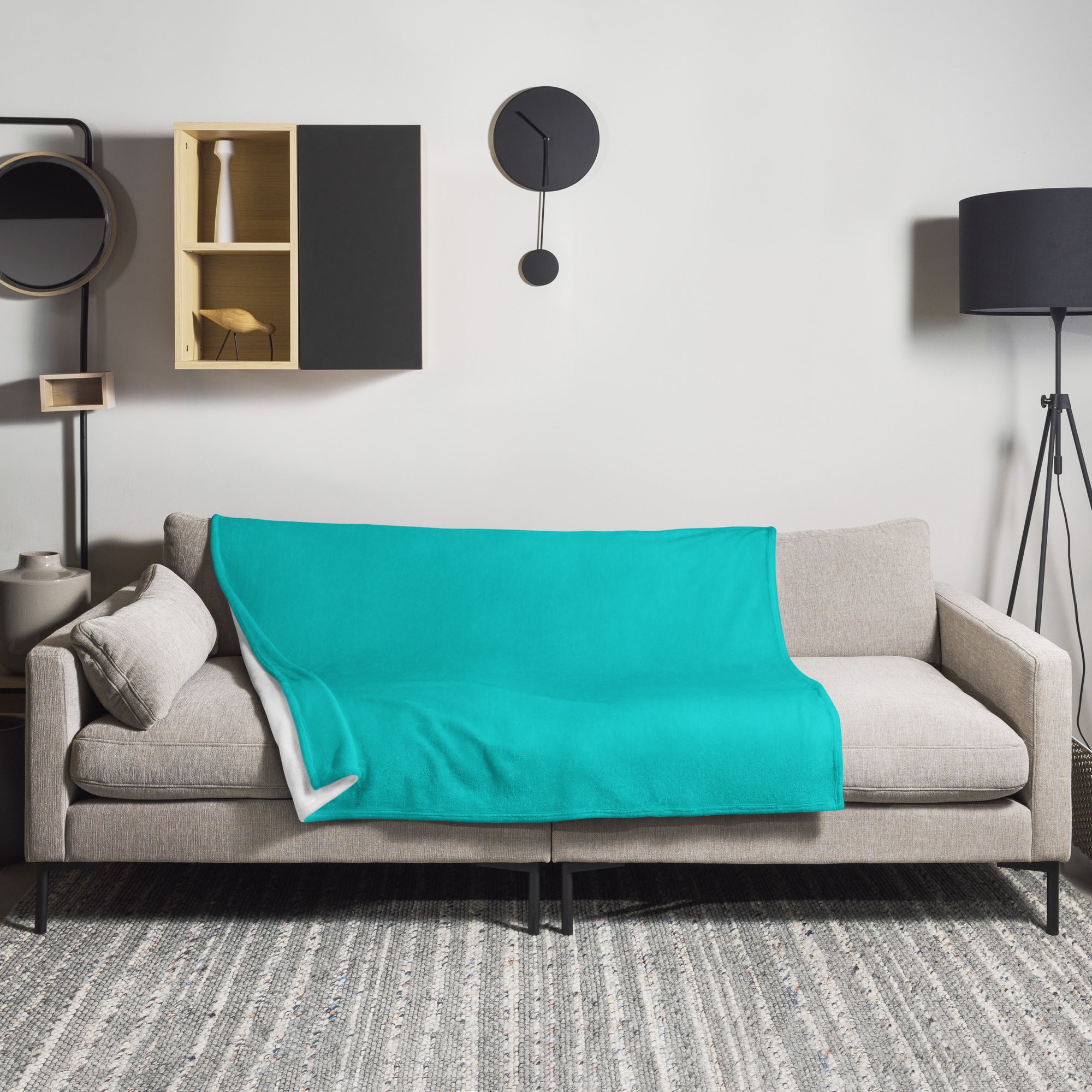 Robin Egg Color Blanket by Visual Verse - Image 1