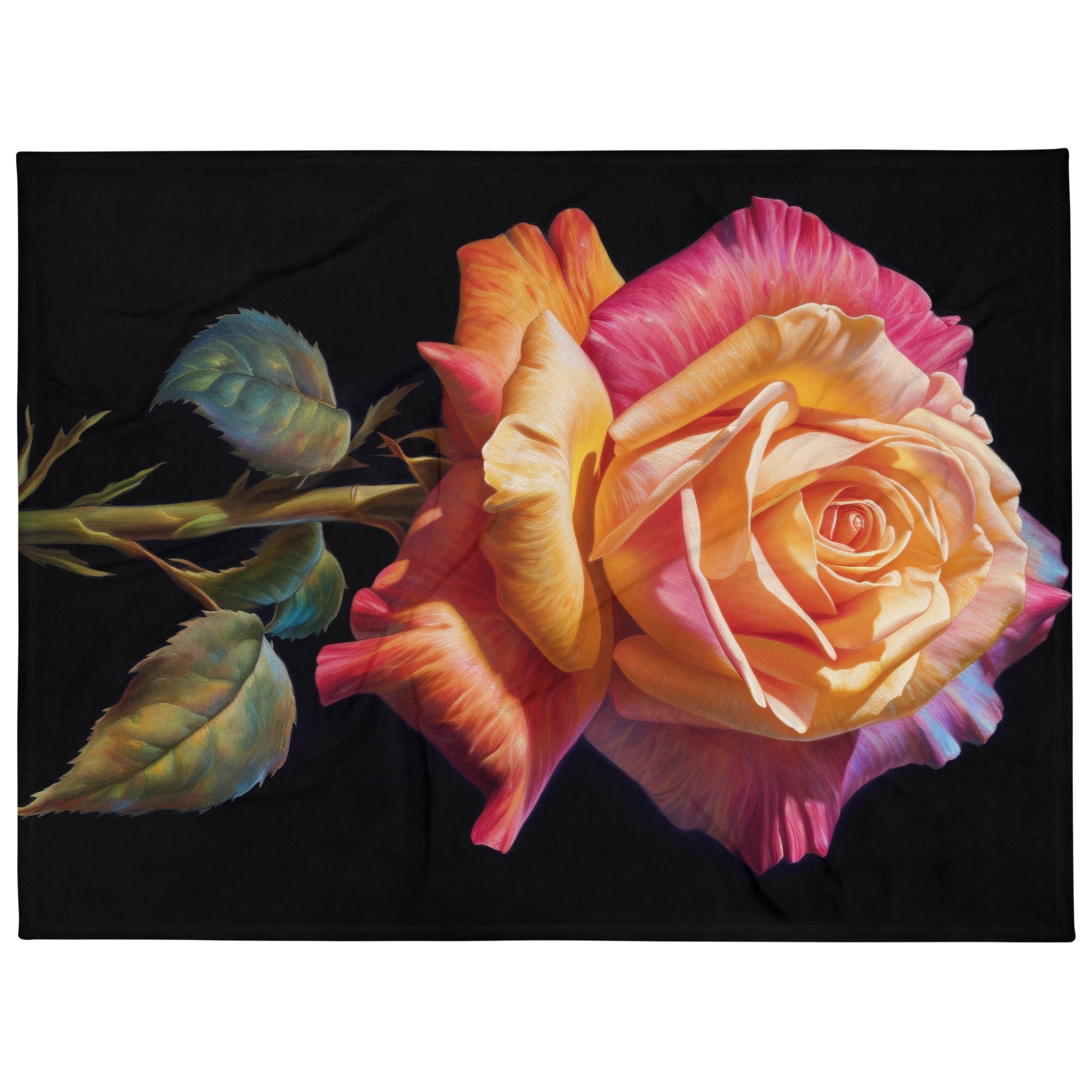 Rose Flower Blanket by Visual Verse - Image 1