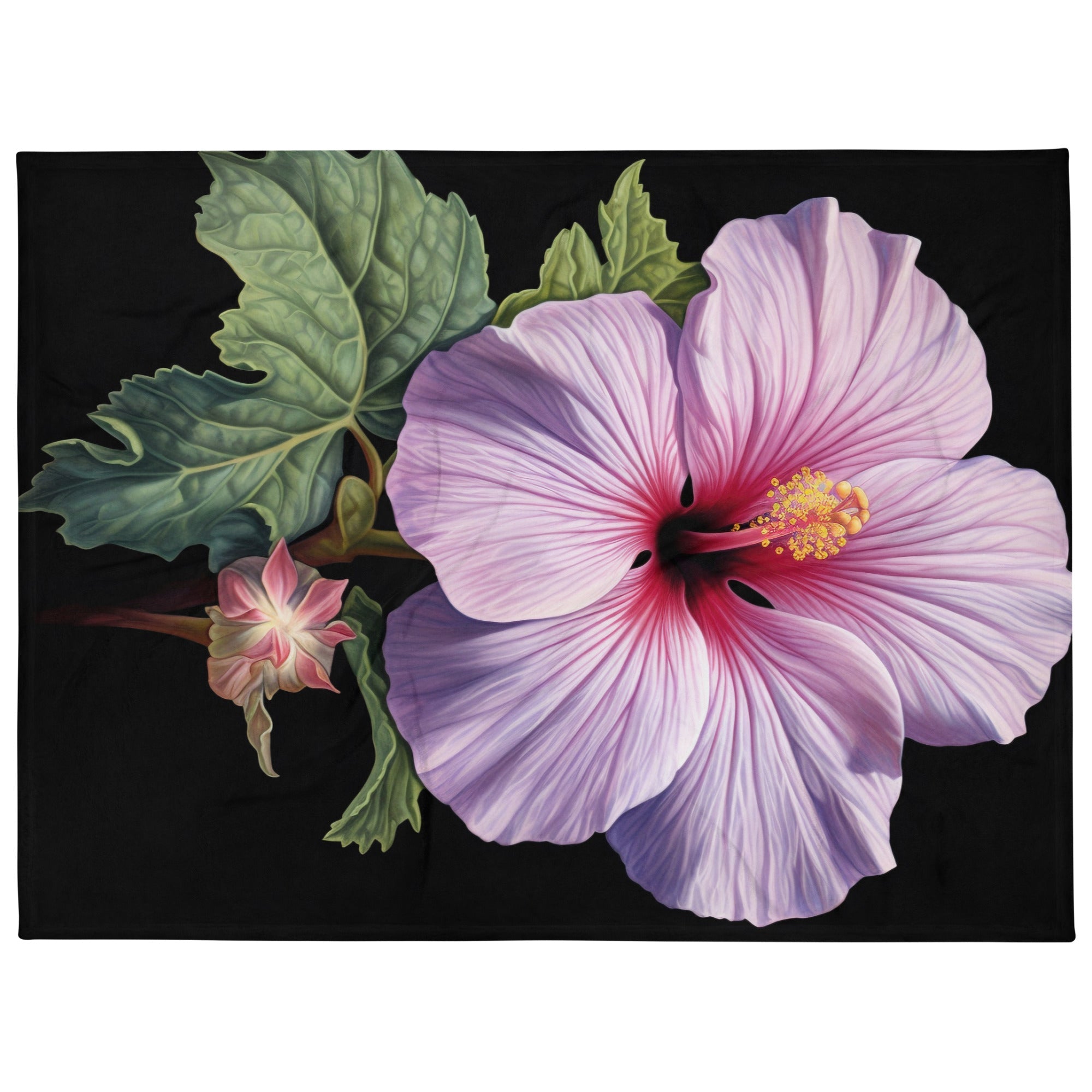 Rose Mallow Flower Blanket by Visual Verse - Image 1