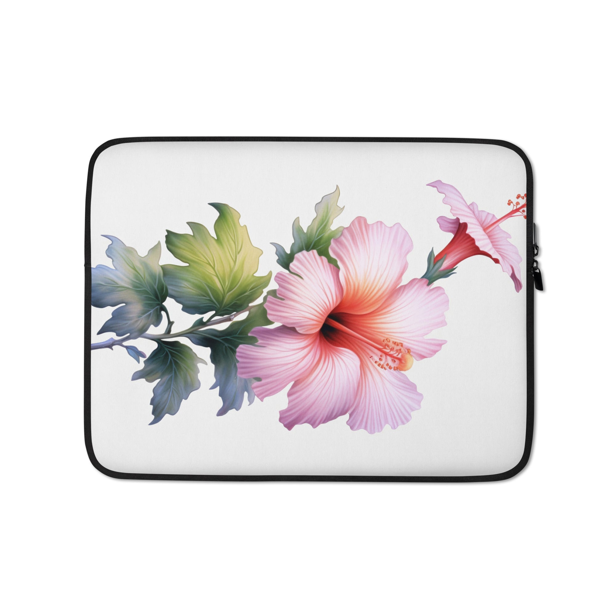 Rose of Sharon Flower Laptop Sleeve by Visual Verse - Image 2