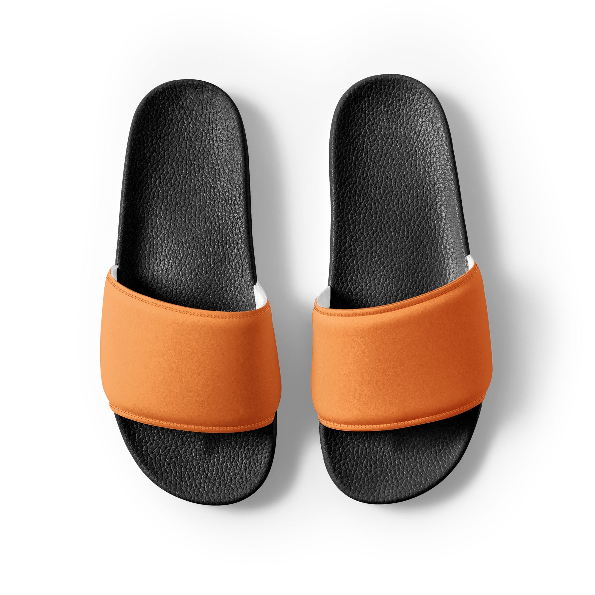 Royal Orange Color Women's Slides by Visual Verse - Image 2