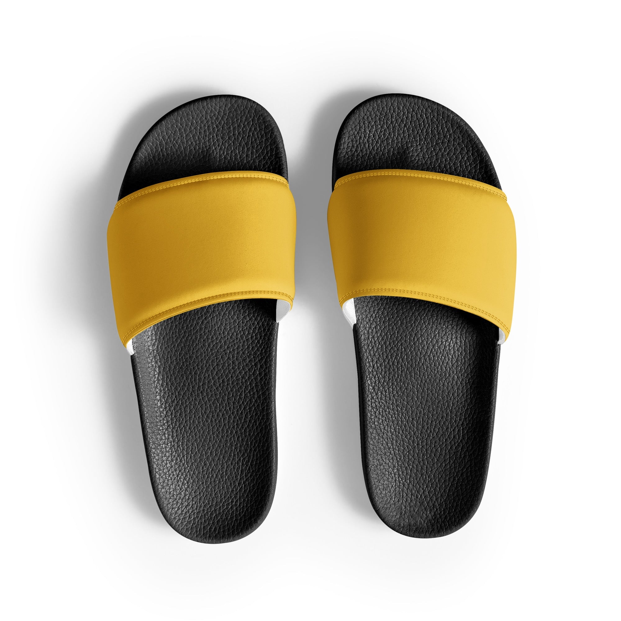 Saffron Color Women's Slides by Visual Verse - Image 1
