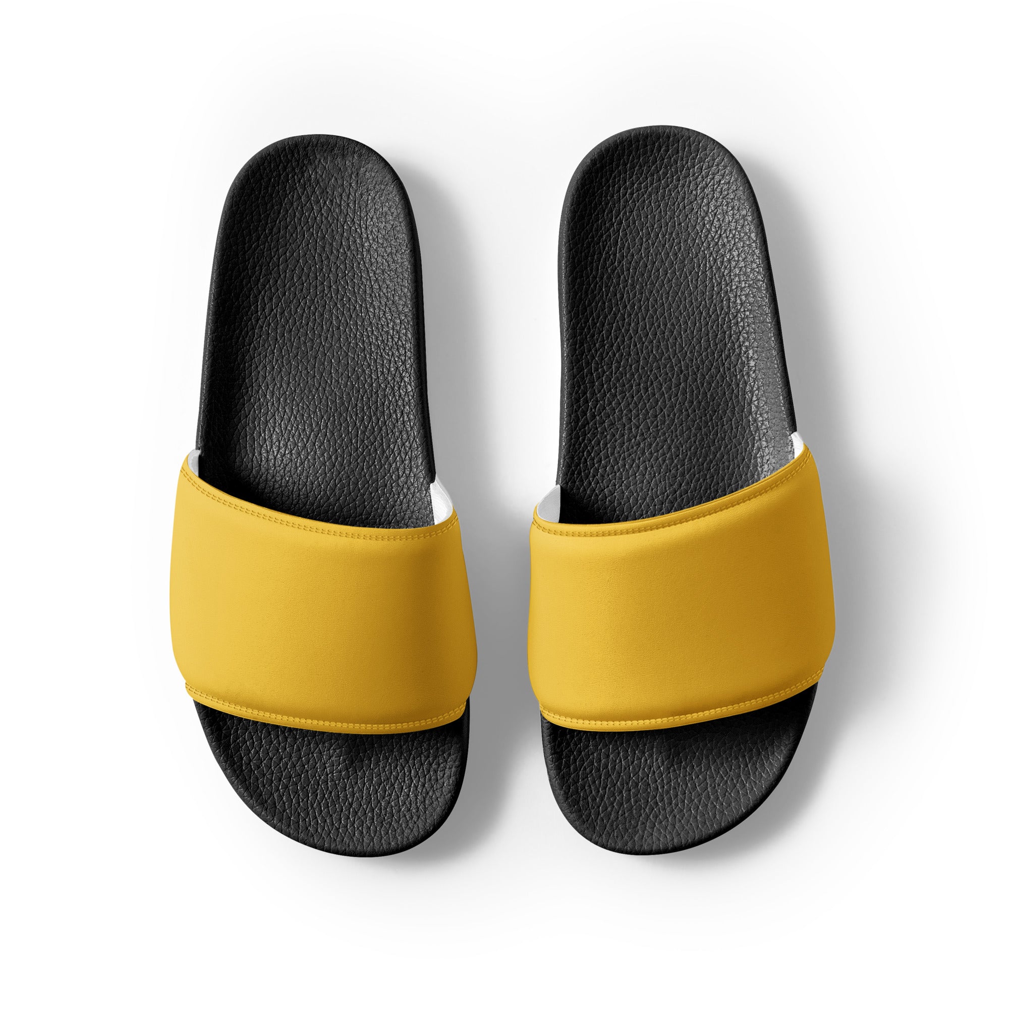 Saffron Color Women's Slides by Visual Verse - Image 2