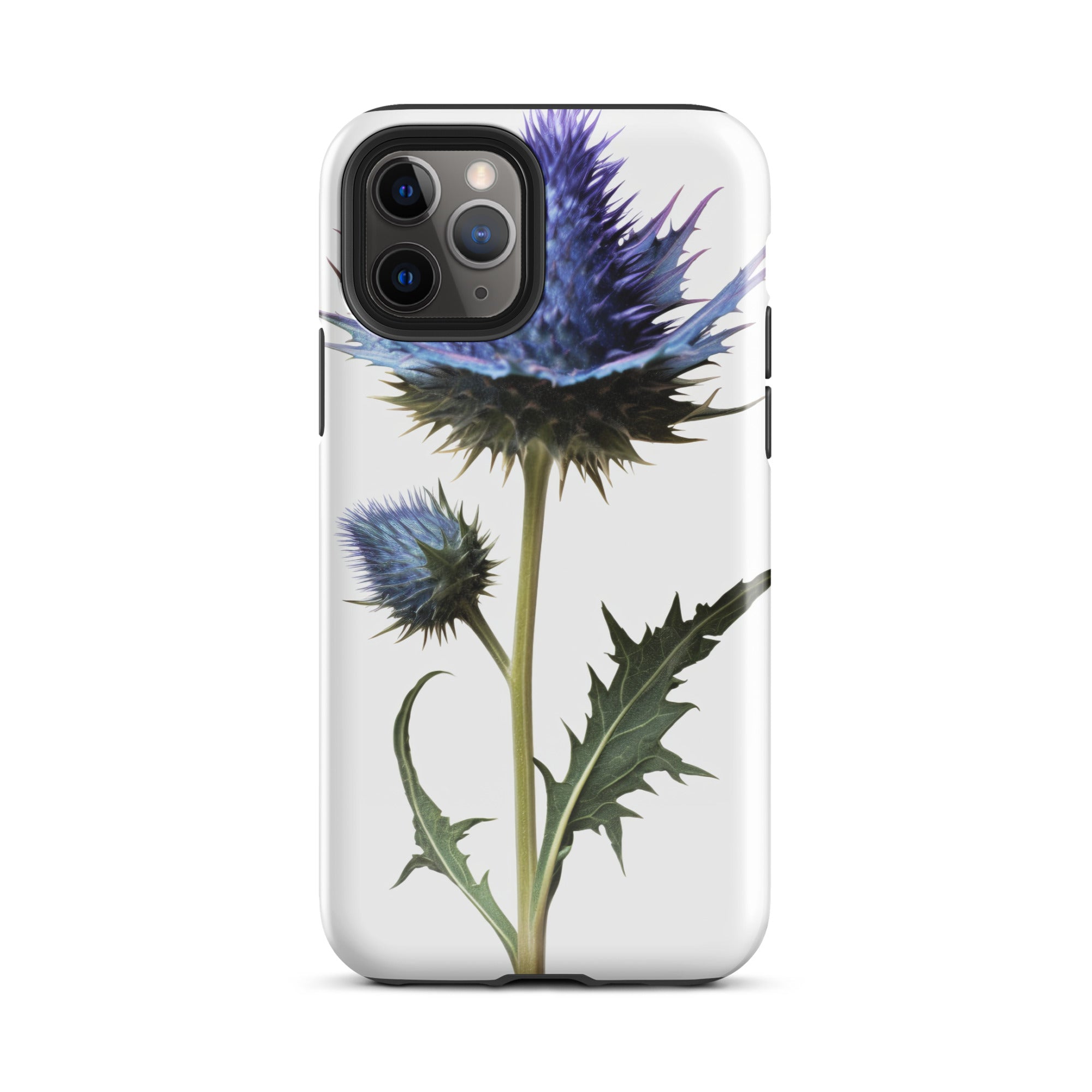 Sea Holly Flower iPhone Case by Visual Verse - Image 3