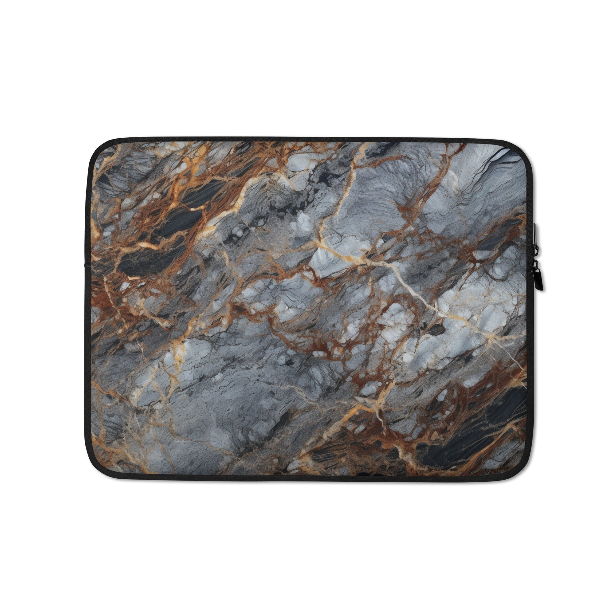 Silver Granite Laptop Sleeve by Visual Verse - Image 2