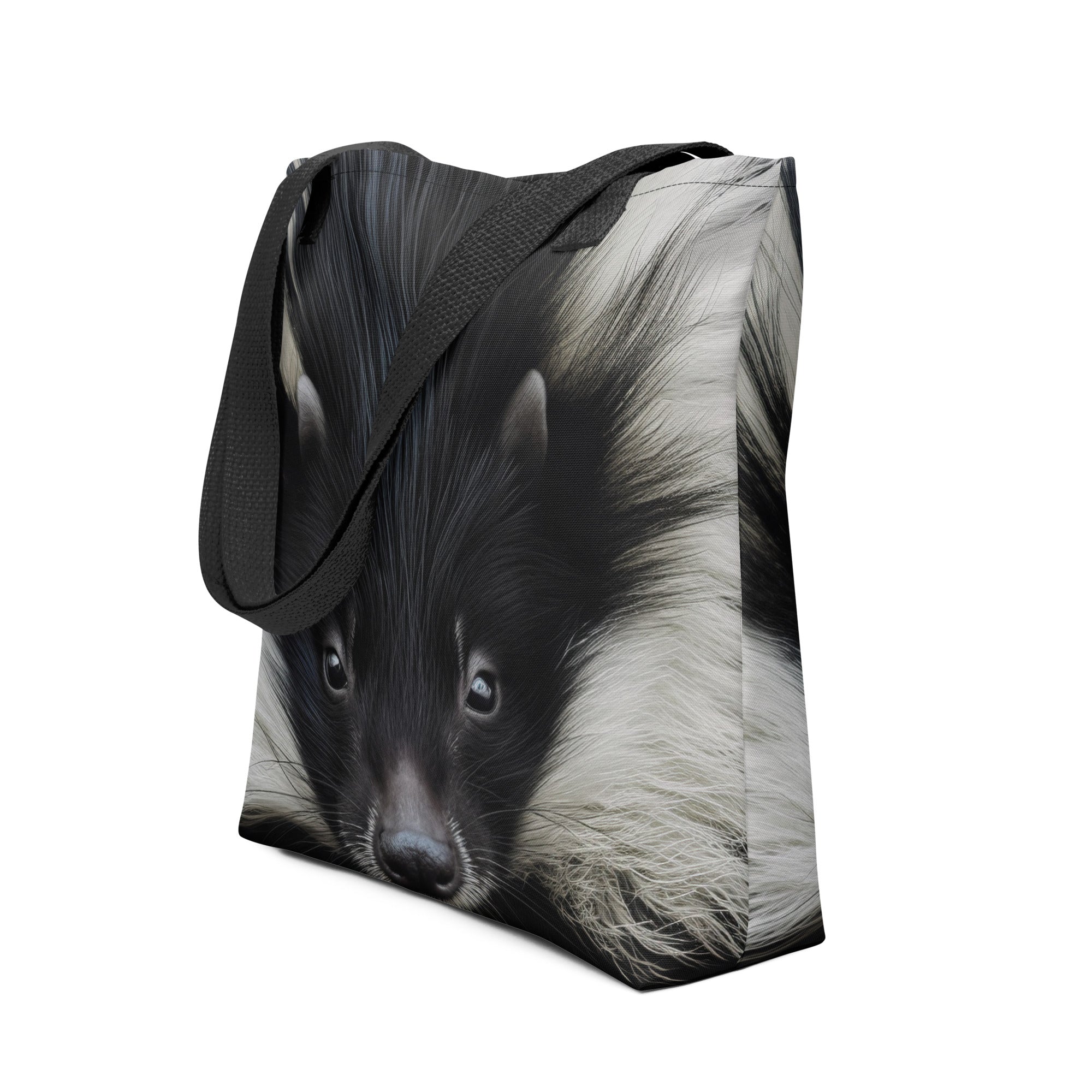 Skunk Fur Tote Bag by Visual Verse - Image 1