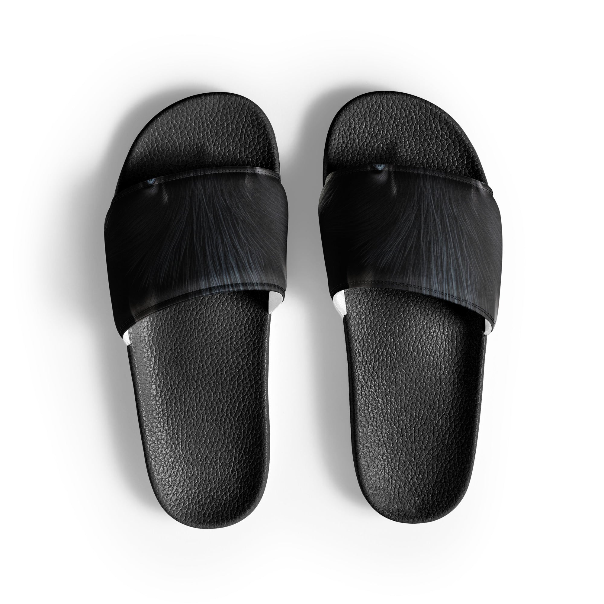 Skunk Fur Women's Slides by Visual Verse - Image 1