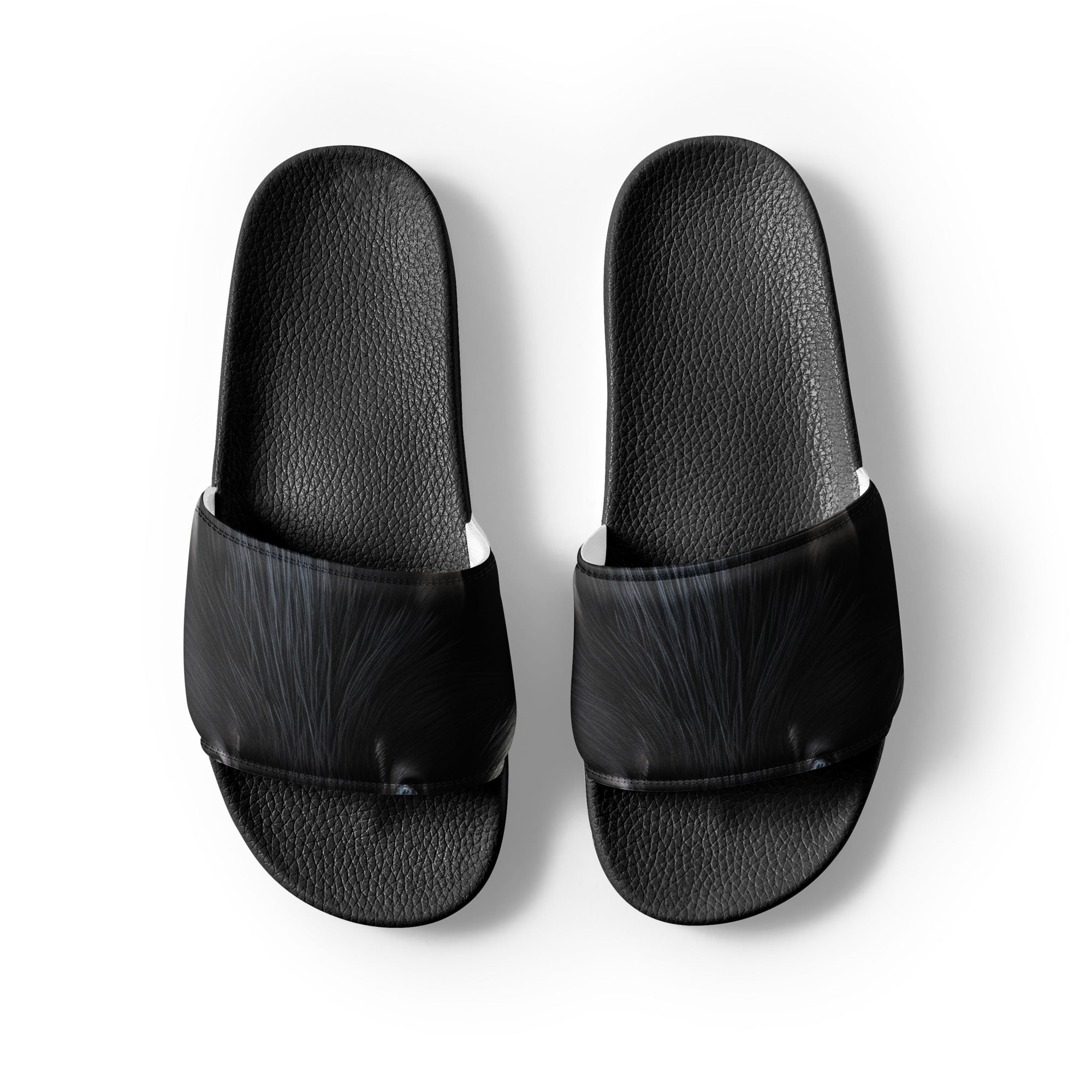 Skunk Fur Women's Slides by Visual Verse - Image 2