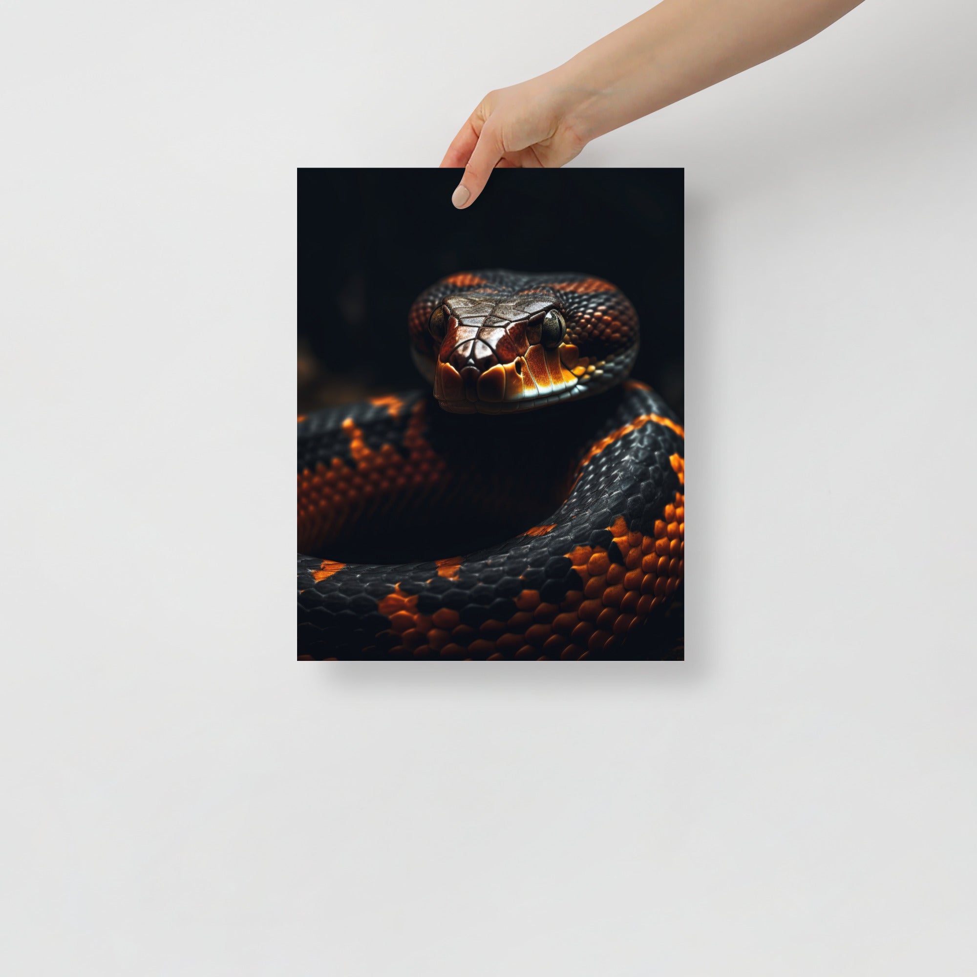 Sleek & Vibrant Snake Art Poster by Visual Verse - Image 2
