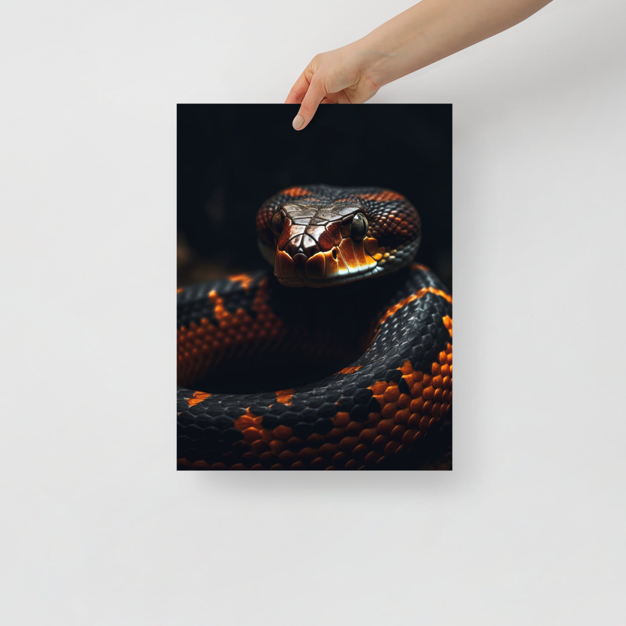 Sleek & Vibrant Snake Art Poster by Visual Verse - Image 3