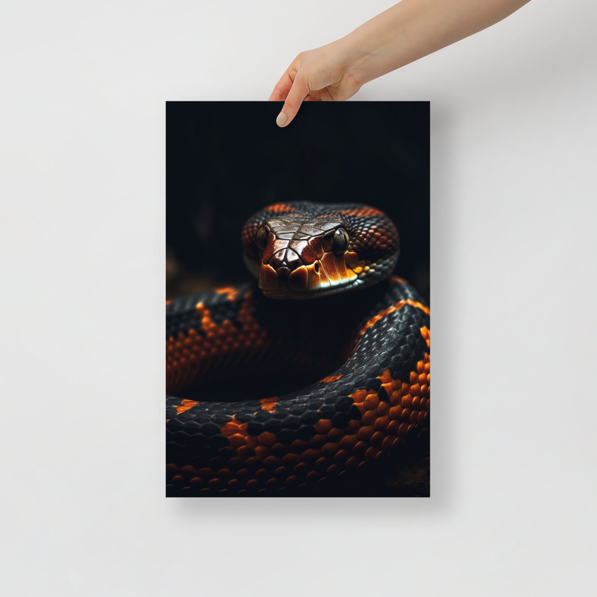 Sleek & Vibrant Snake Art Poster by Visual Verse - Image 4