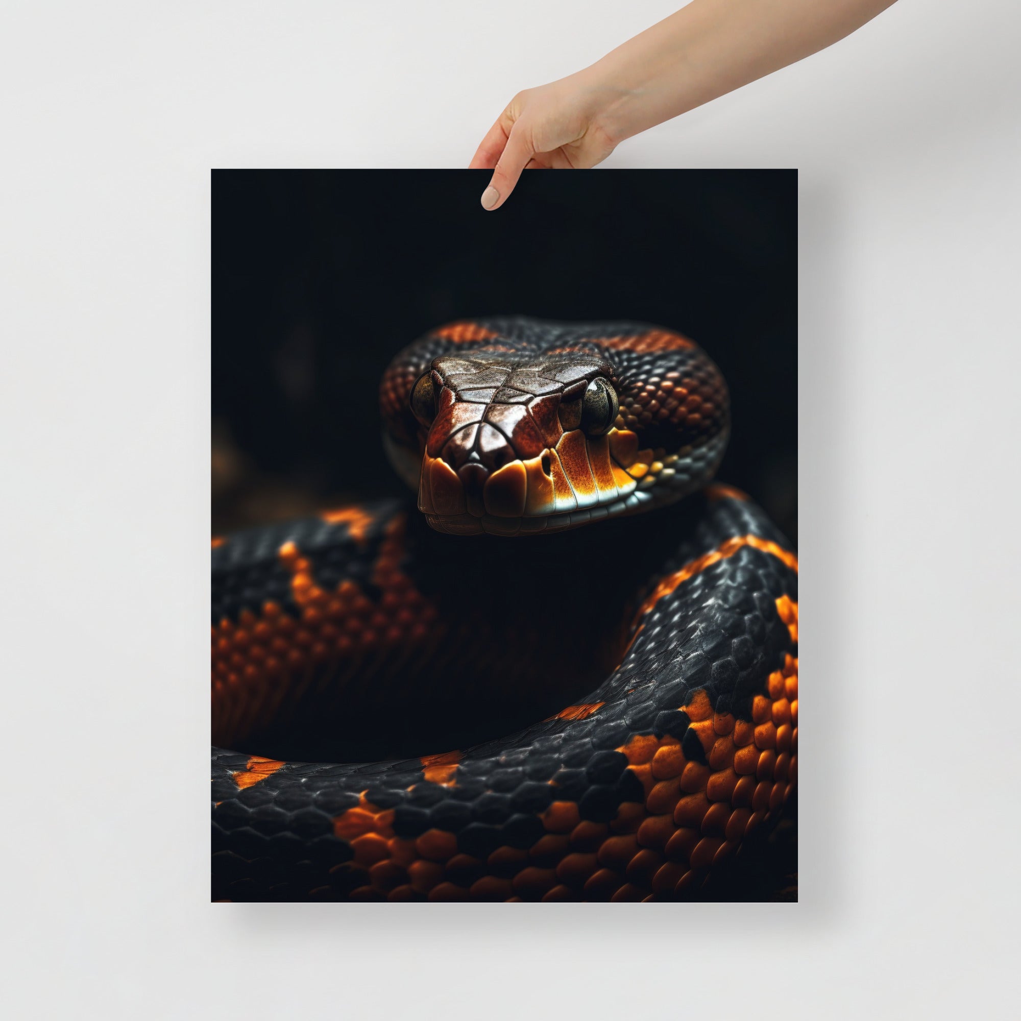 Sleek & Vibrant Snake Art Poster by Visual Verse - Image 5