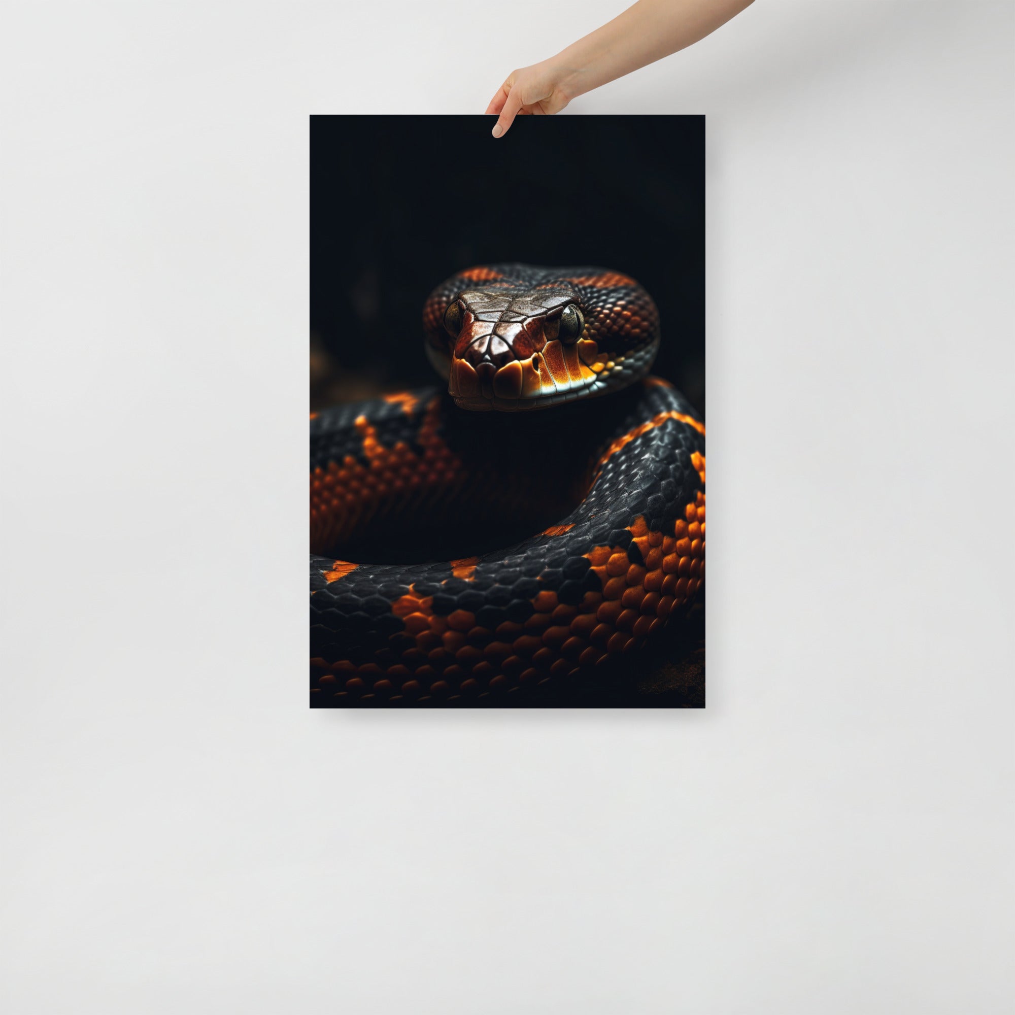 Sleek & Vibrant Snake Art Poster by Visual Verse - Image 7