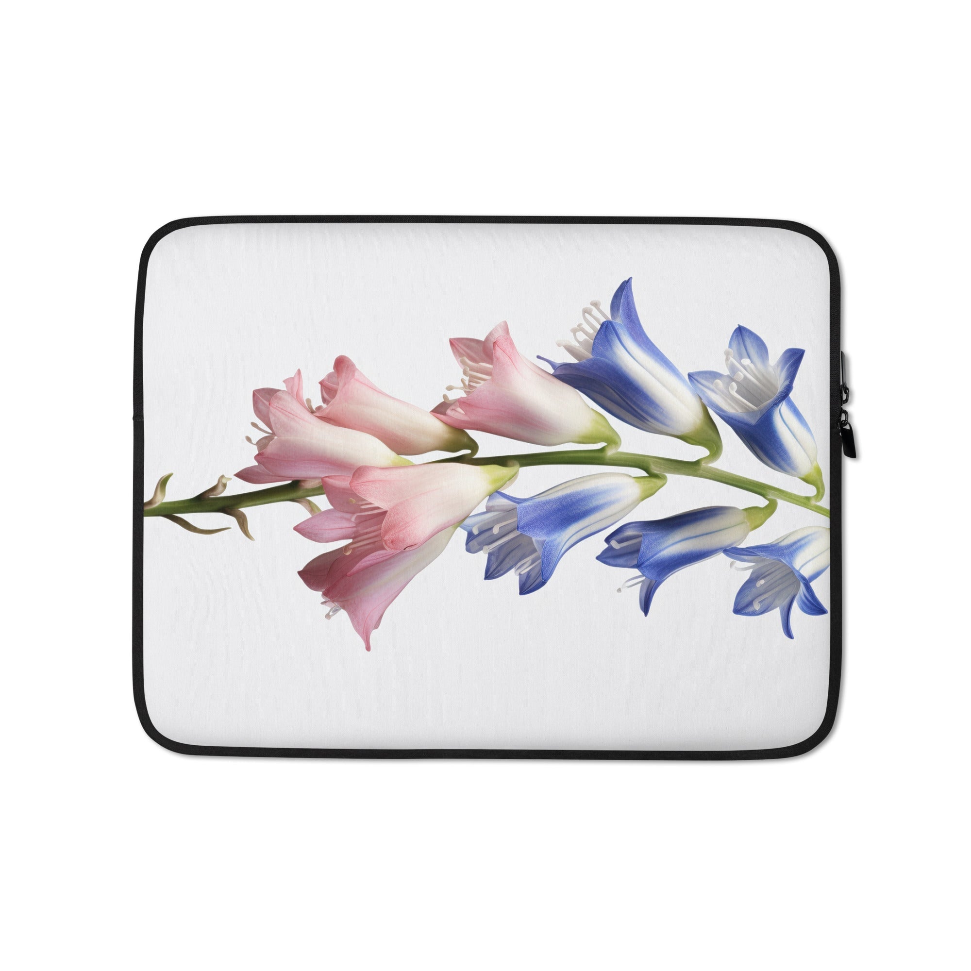 Spanish Bluebell Flower Laptop Sleeve by Visual Verse - Image 2