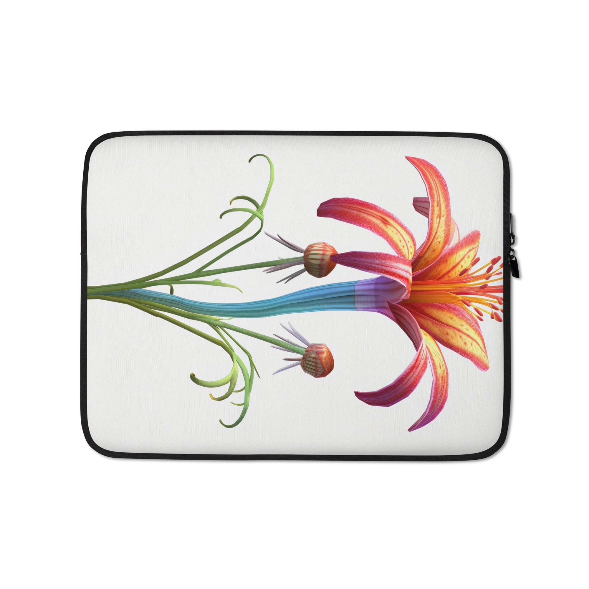 Spider Flower Laptop Sleeve by Visual Verse - Image 2