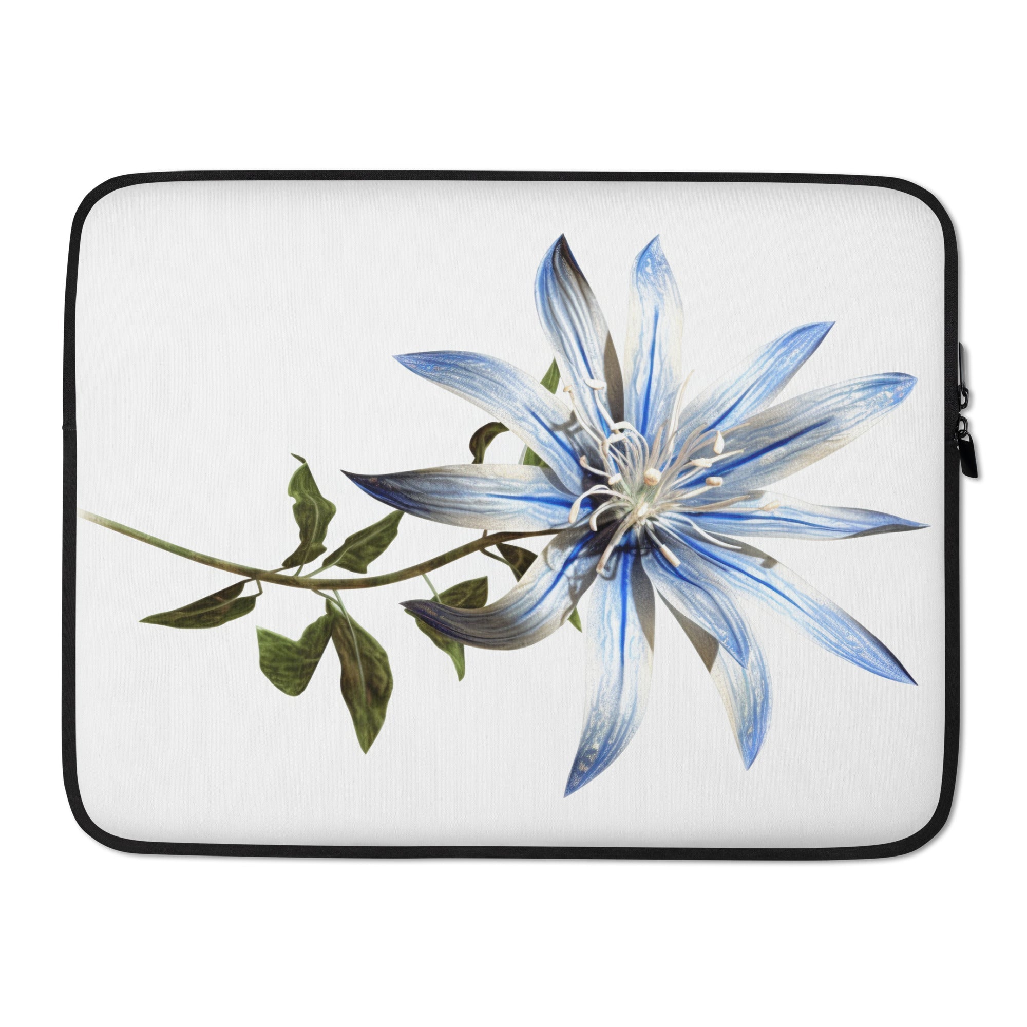 Starflower Flower Laptop Sleeve by Visual Verse - Image 1