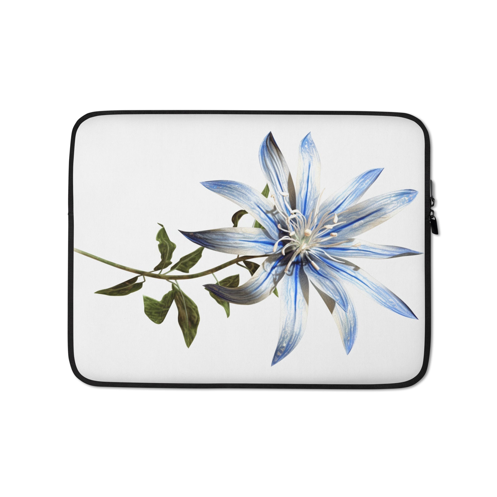 Starflower Flower Laptop Sleeve by Visual Verse - Image 2