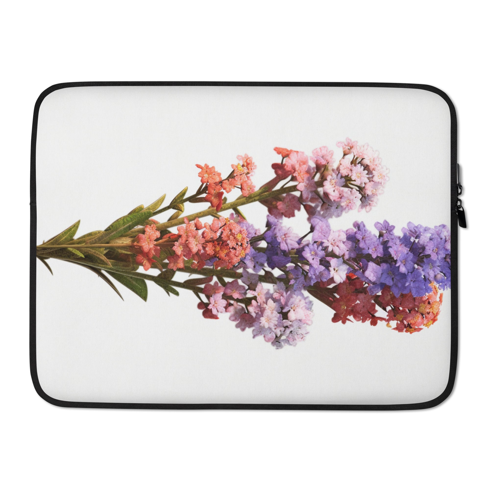 Statice Flower Laptop Sleeve by Visual Verse - Image 1