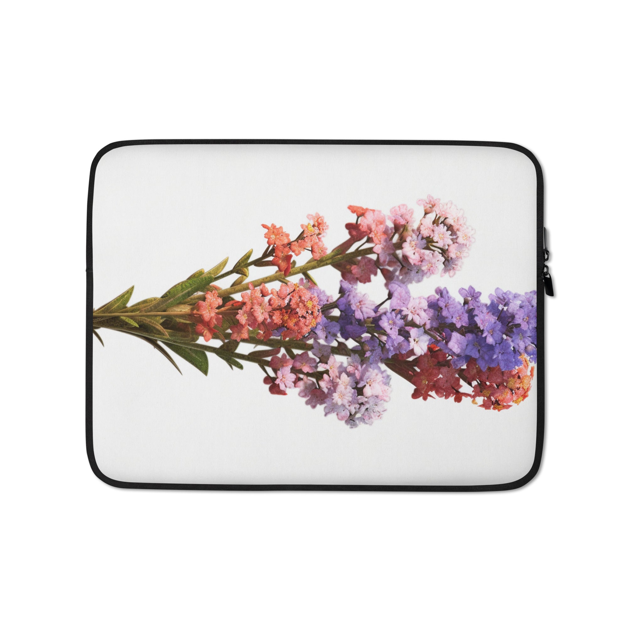 Statice Flower Laptop Sleeve by Visual Verse - Image 2
