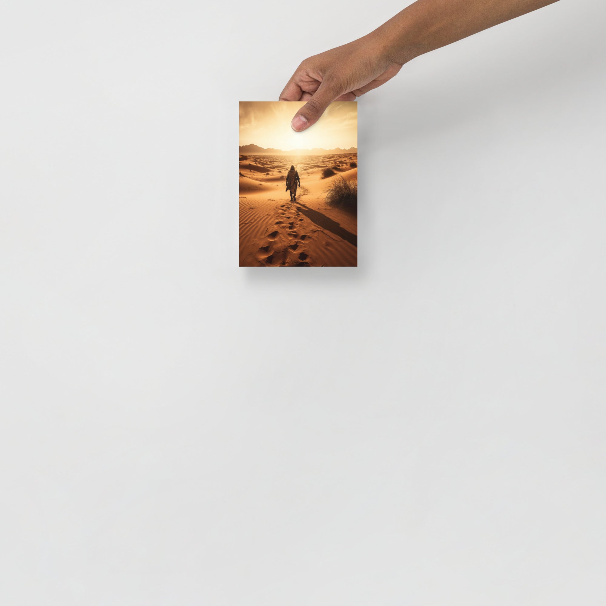 Stunning Barren Sun Trekking Landscape Art Poster by Visual Verse - Image 8