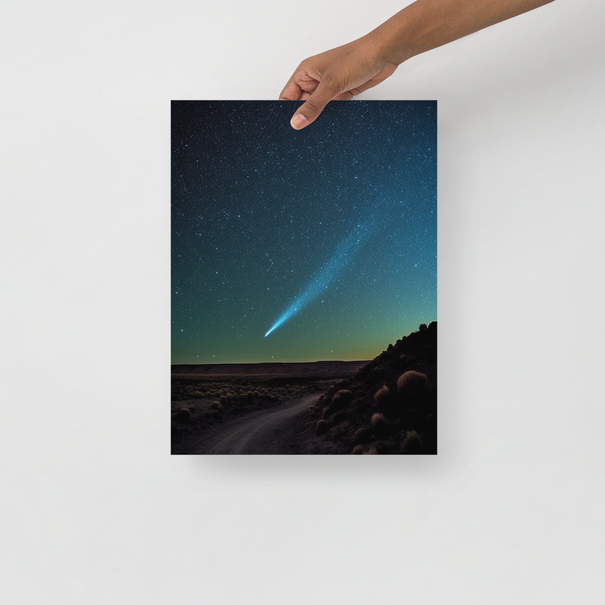 Stunning Comet Halley Space Art Poster by Visual Verse - Image 3