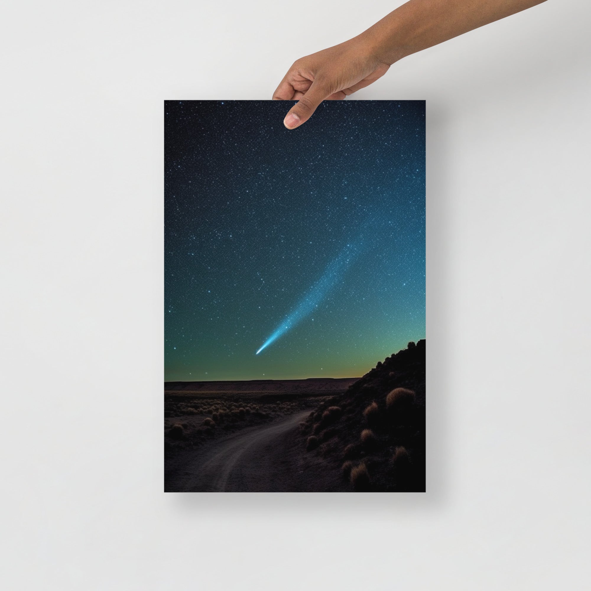 Stunning Comet Halley Space Art Poster by Visual Verse - Image 4