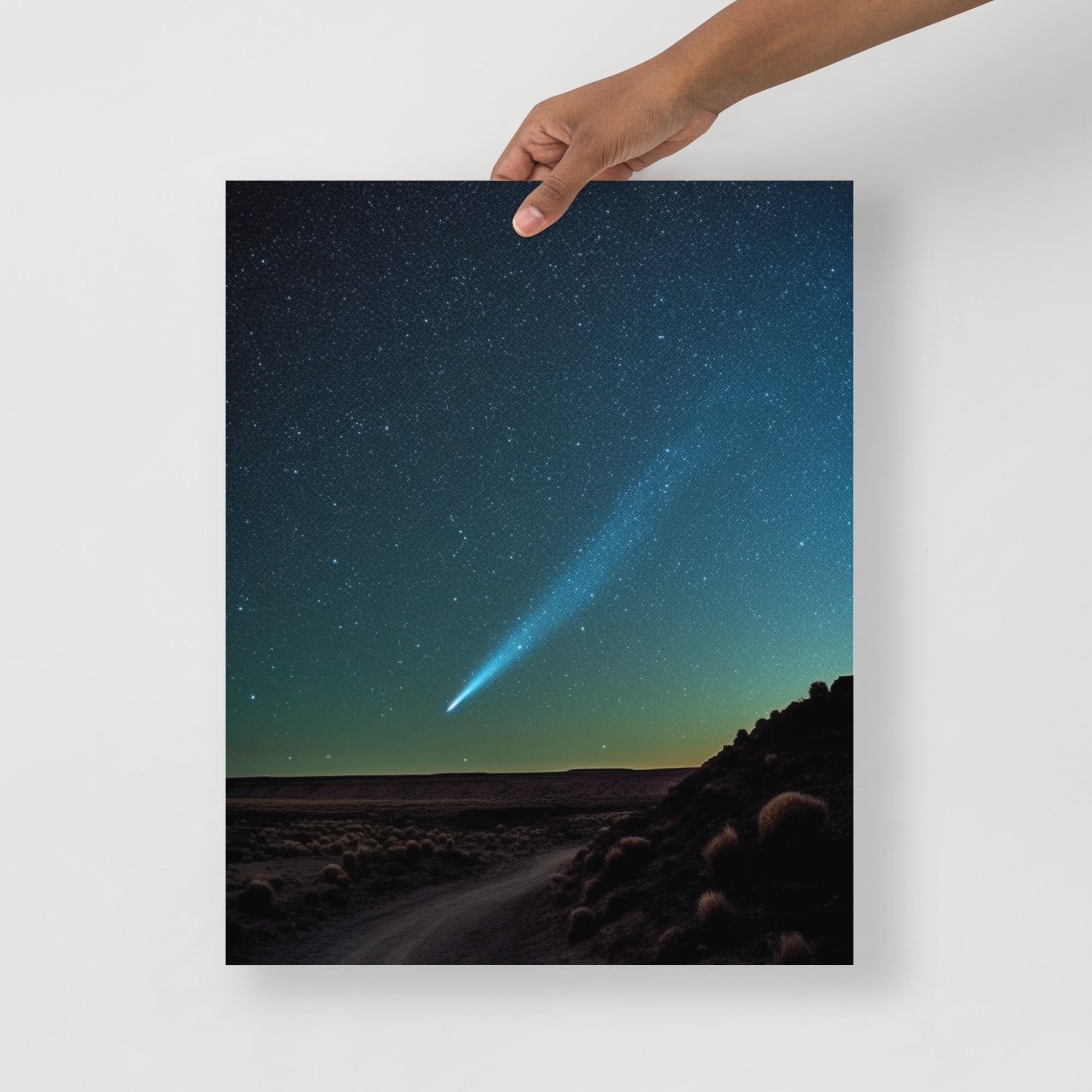 Stunning Comet Halley Space Art Poster by Visual Verse - Image 5