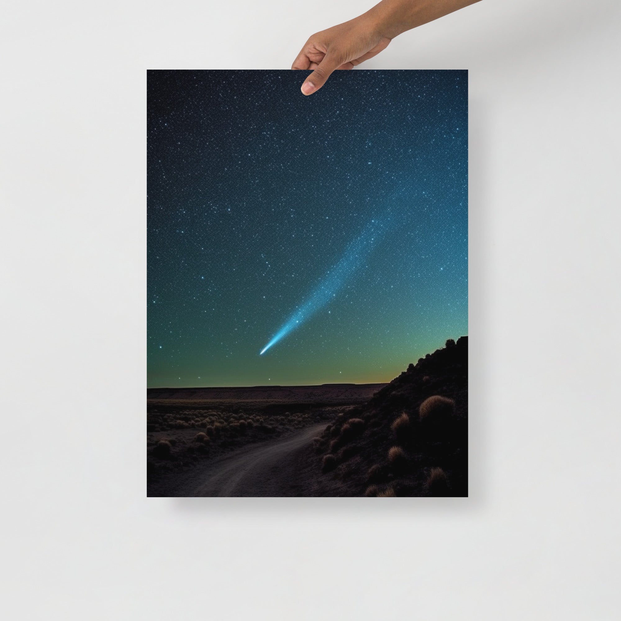 Stunning Comet Halley Space Art Poster by Visual Verse - Image 6