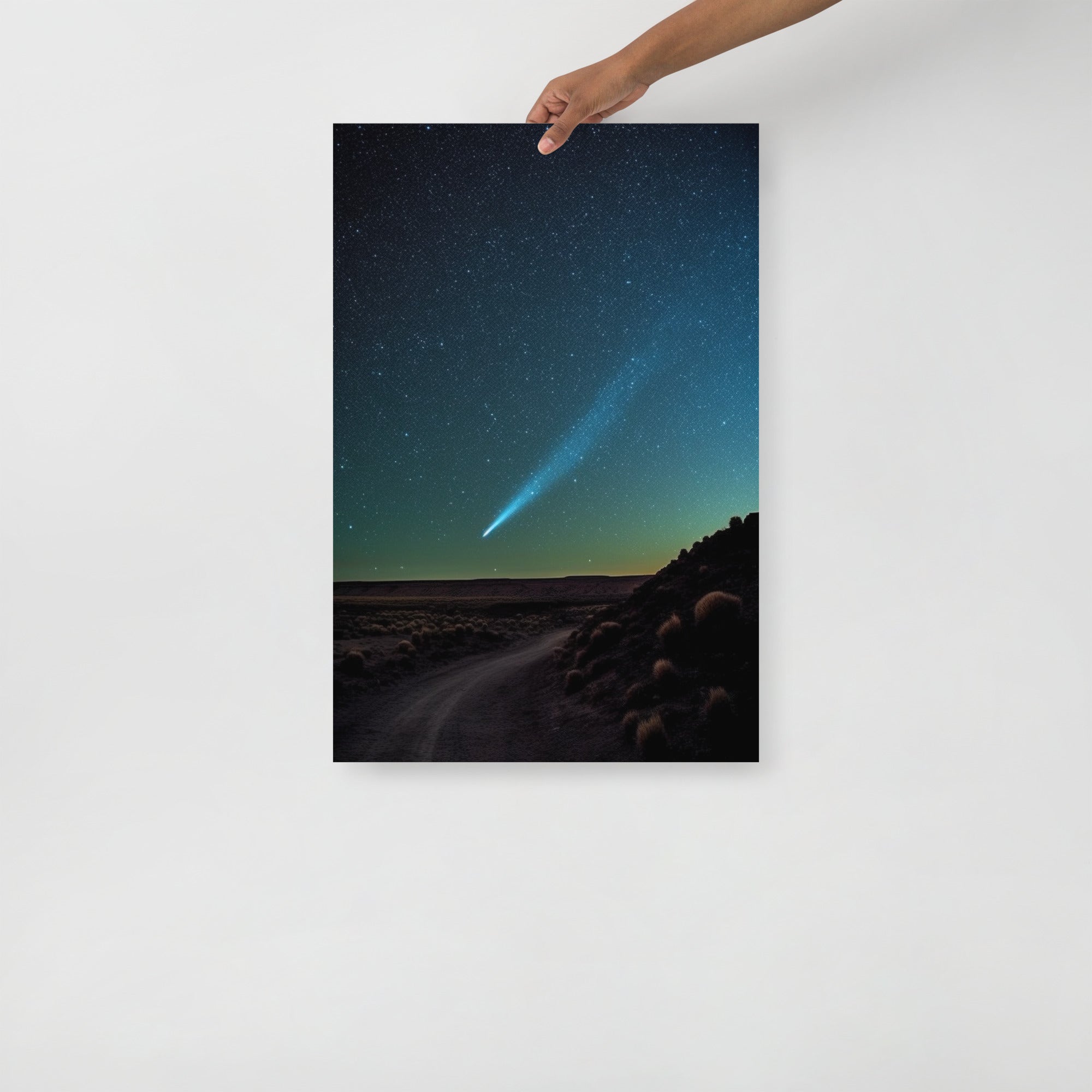 Stunning Comet Halley Space Art Poster by Visual Verse - Image 7