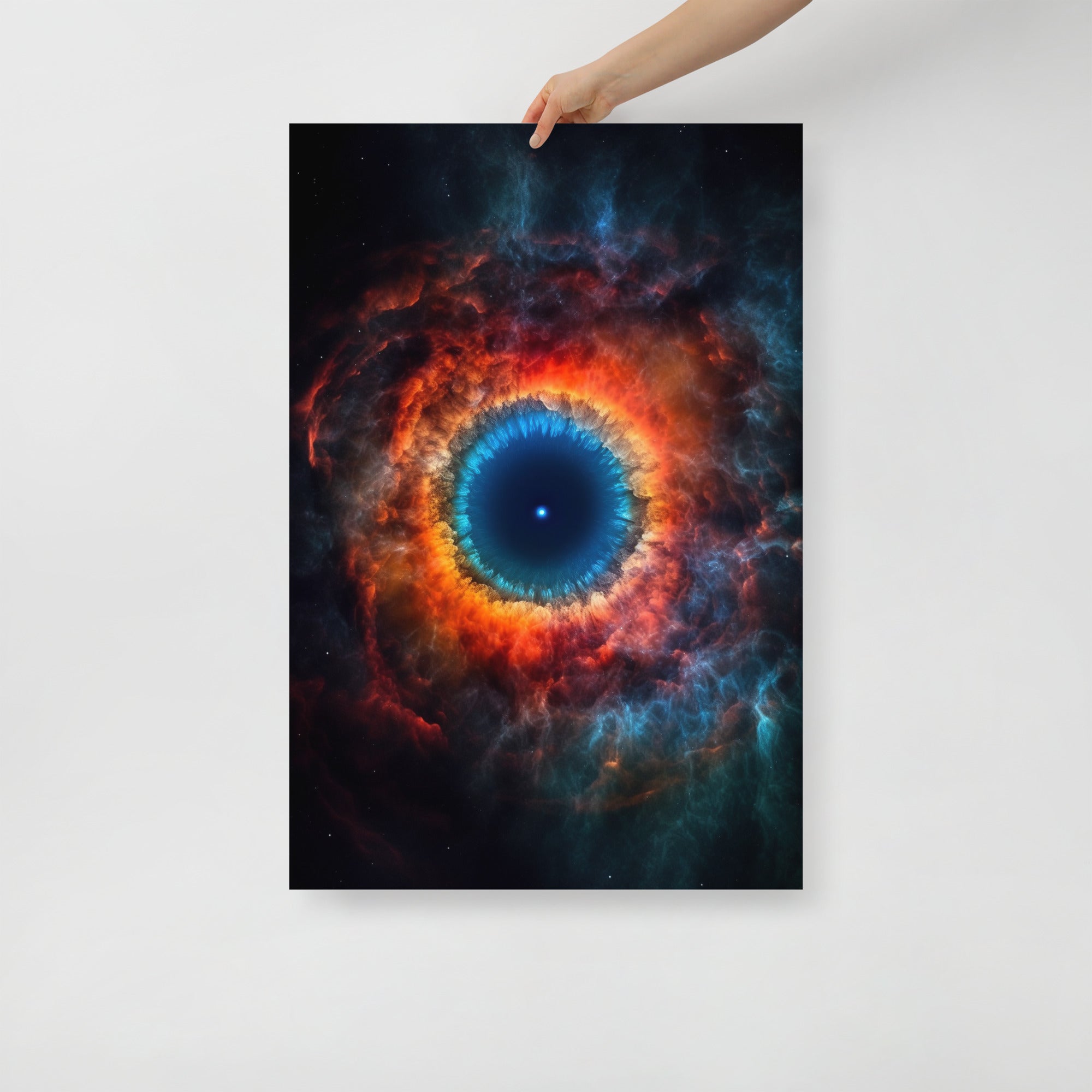 Stunning Double Helix Nebula Stargazing Art Poster by Visual Verse - Image 1