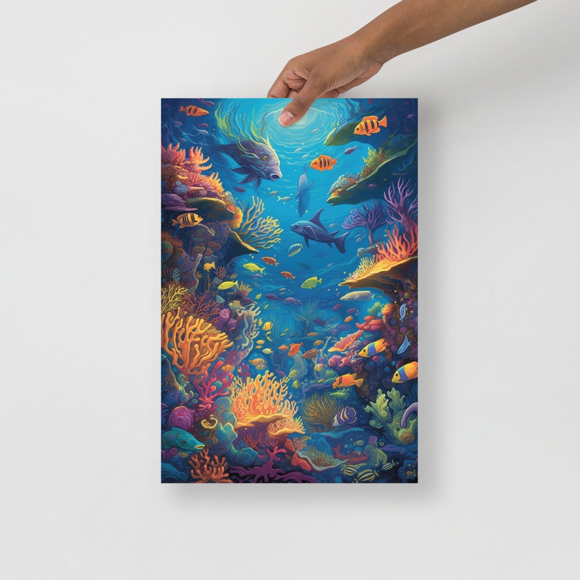 Stunning Ocean Depths Adventure Art Poster by Visual Verse - Image 4