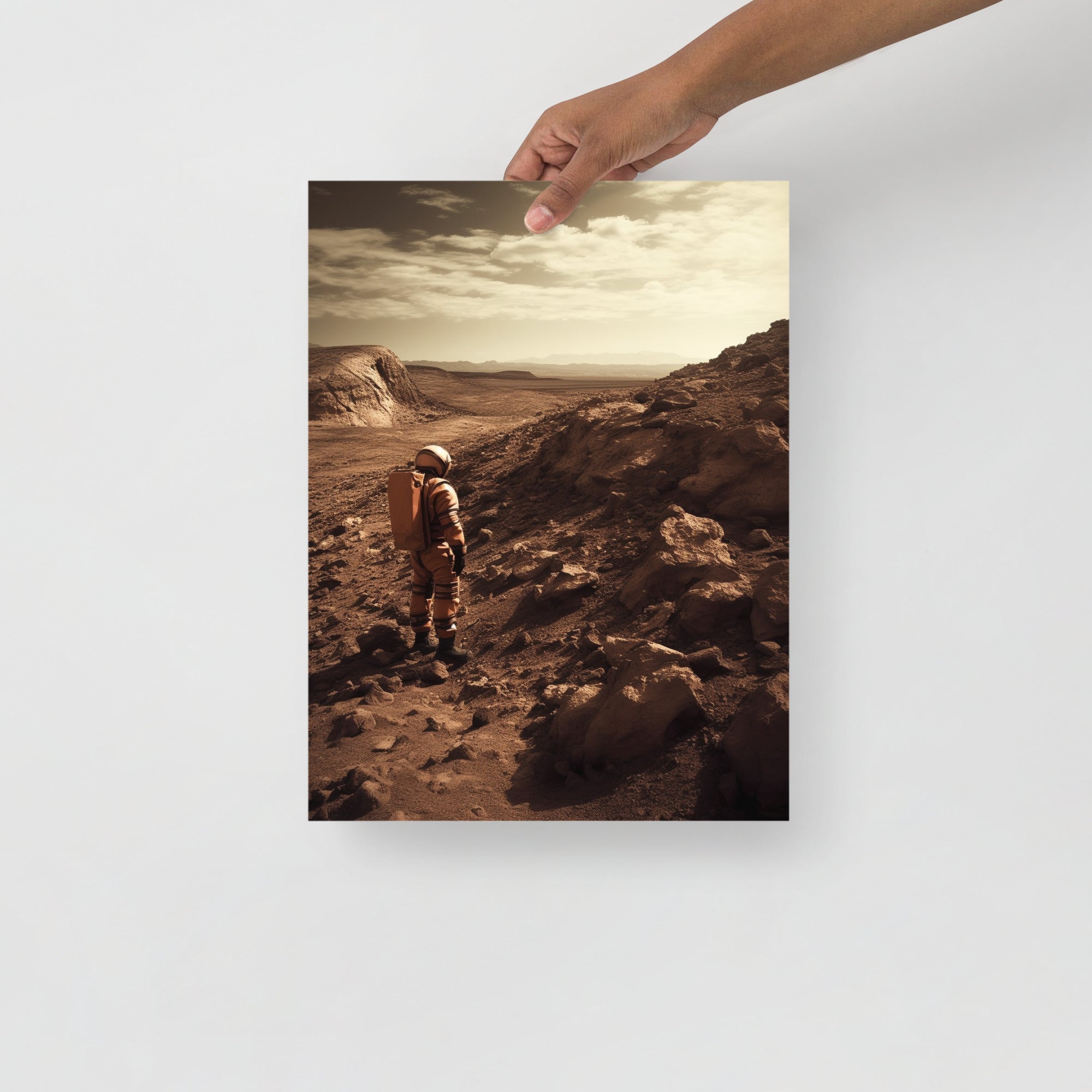 Stunning Red Mars Terrain Art Poster by Visual Verse - Image 3