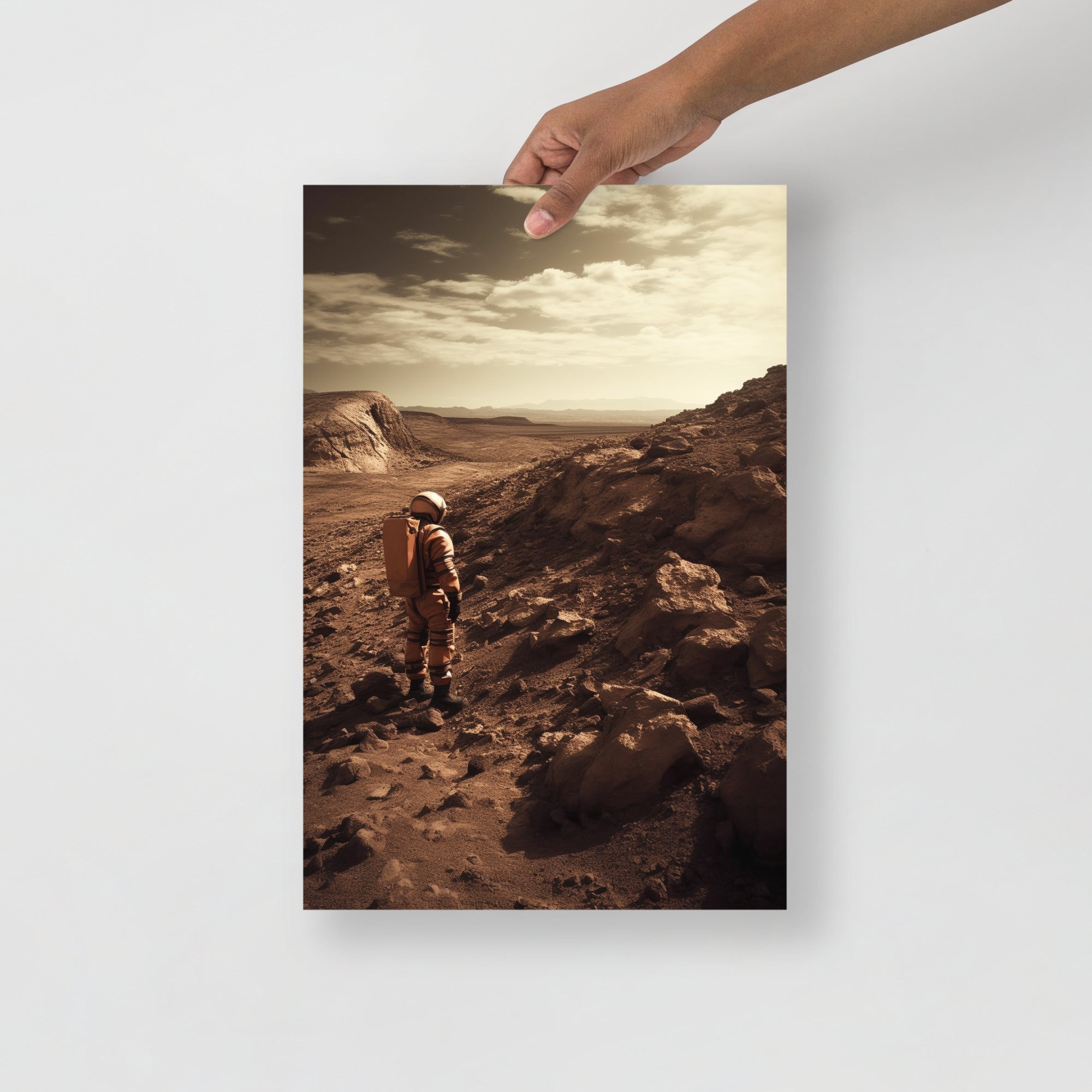 Stunning Red Mars Terrain Art Poster by Visual Verse - Image 4