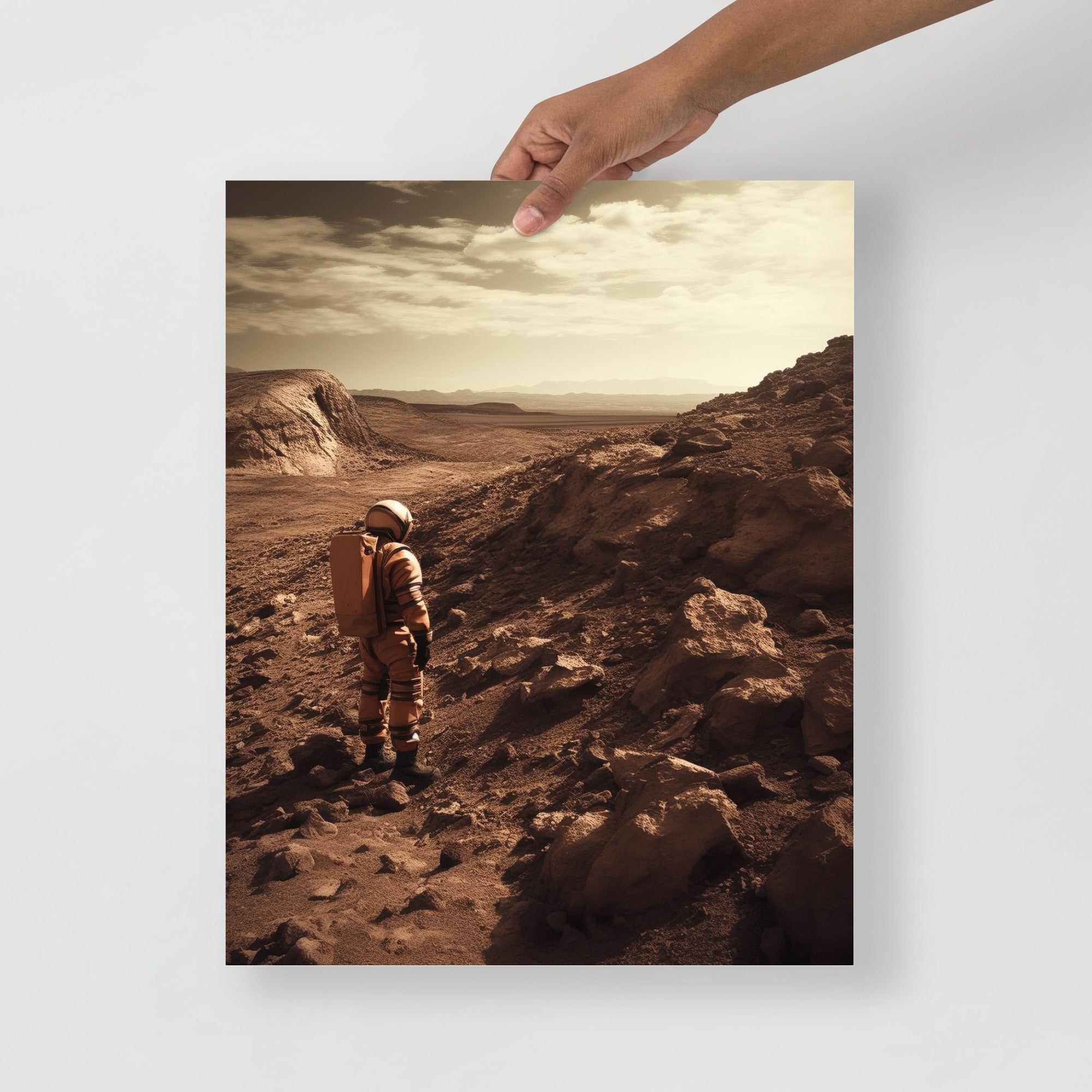 Stunning Red Mars Terrain Art Poster by Visual Verse - Image 5