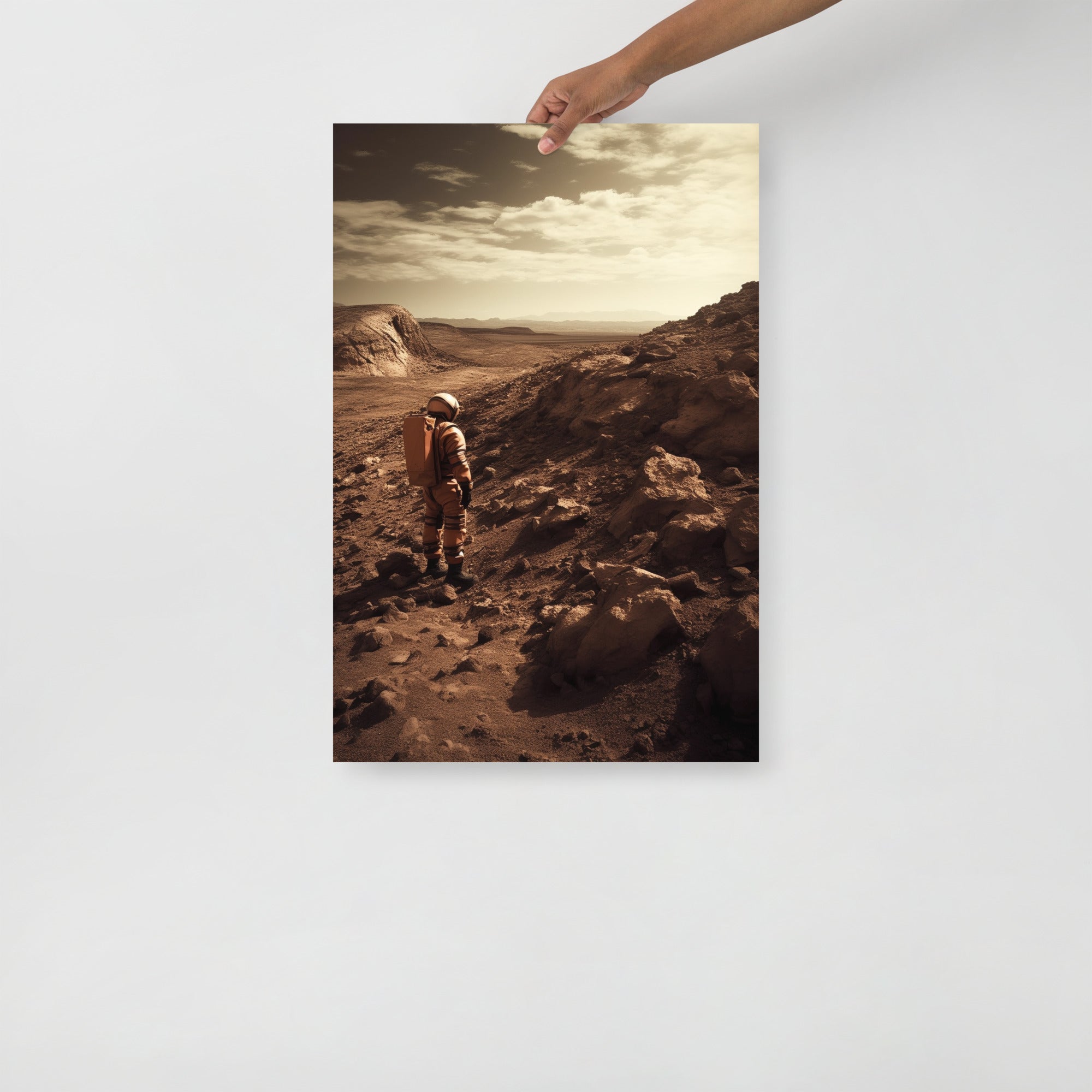 Stunning Red Mars Terrain Art Poster by Visual Verse - Image 7