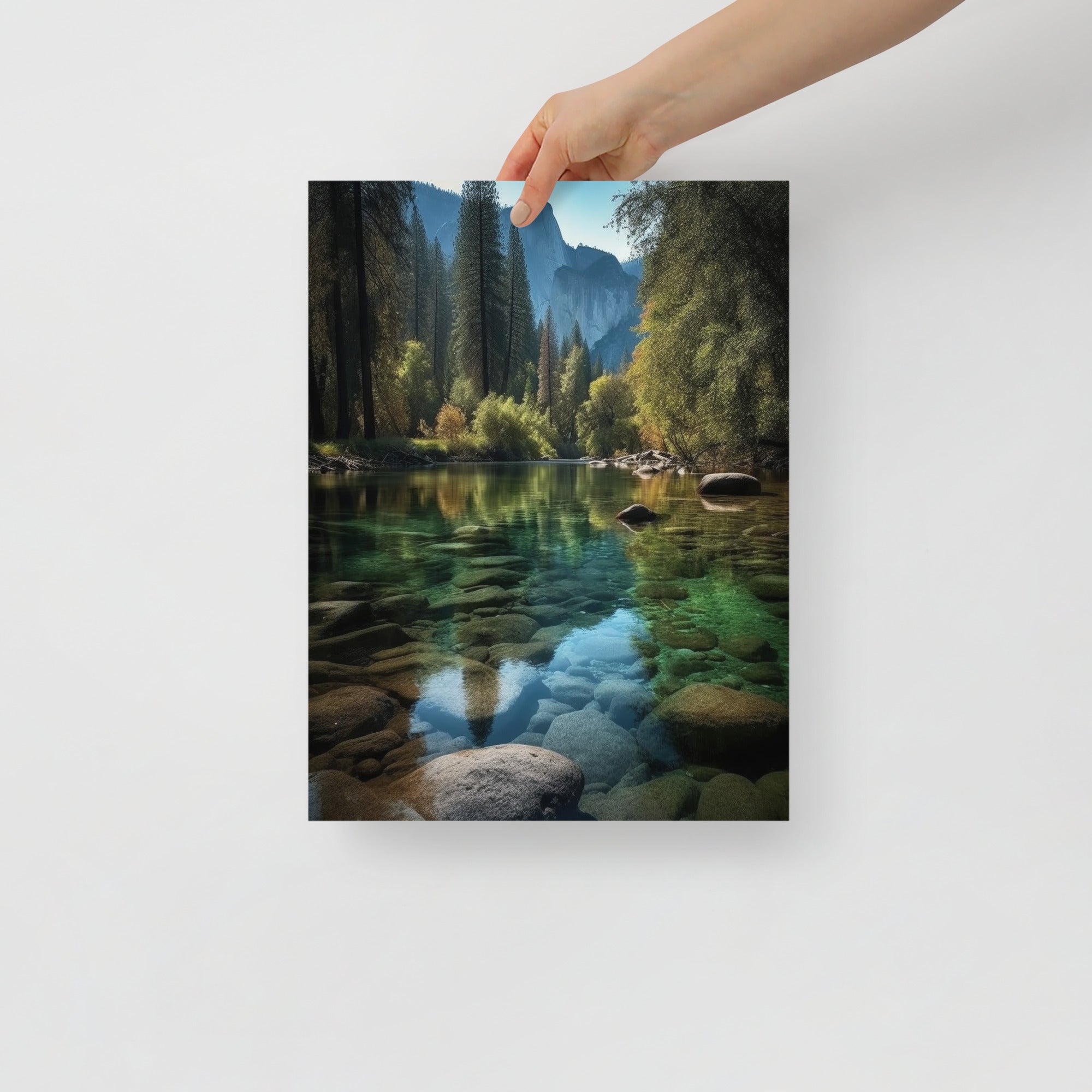 Stunning Yosemite Landscape Nature Art Poster by Visual Verse - Image 3