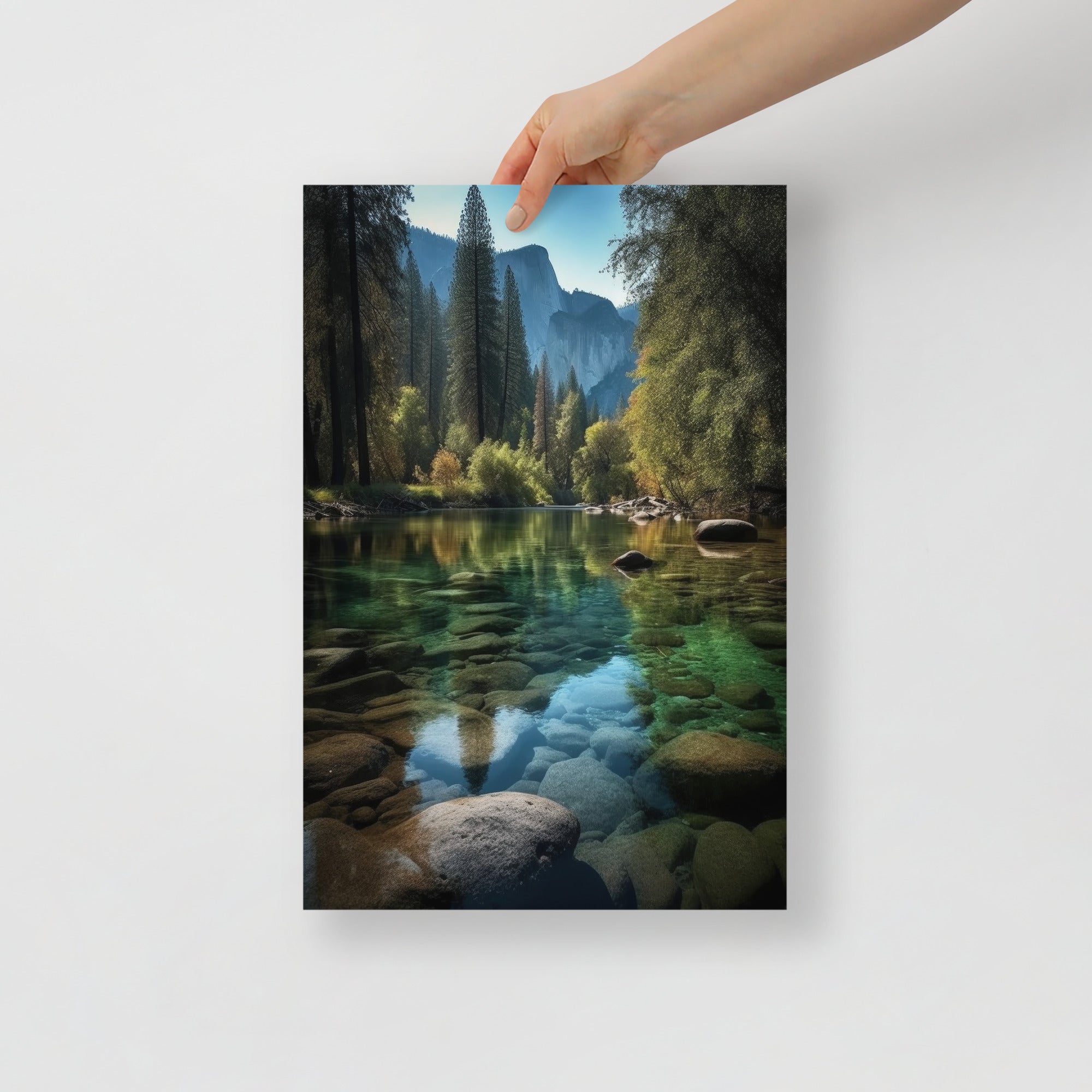 Stunning Yosemite Landscape Nature Art Poster by Visual Verse - Image 4