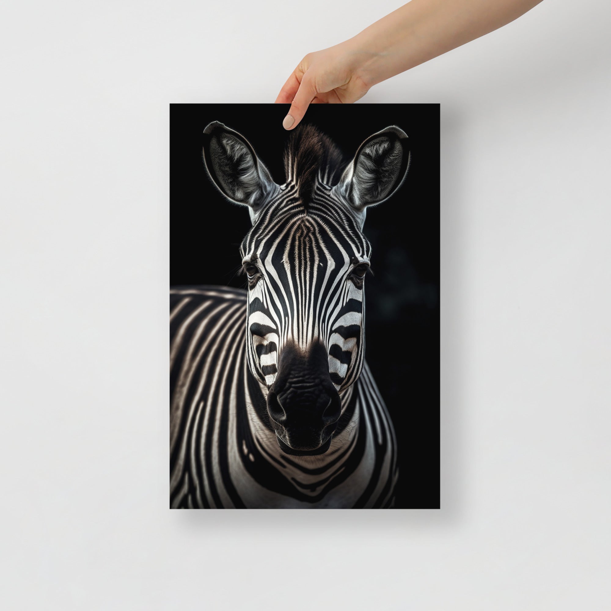 Stunning Zebra Wildlife Safari Art Poster by Visual Verse - Image 4