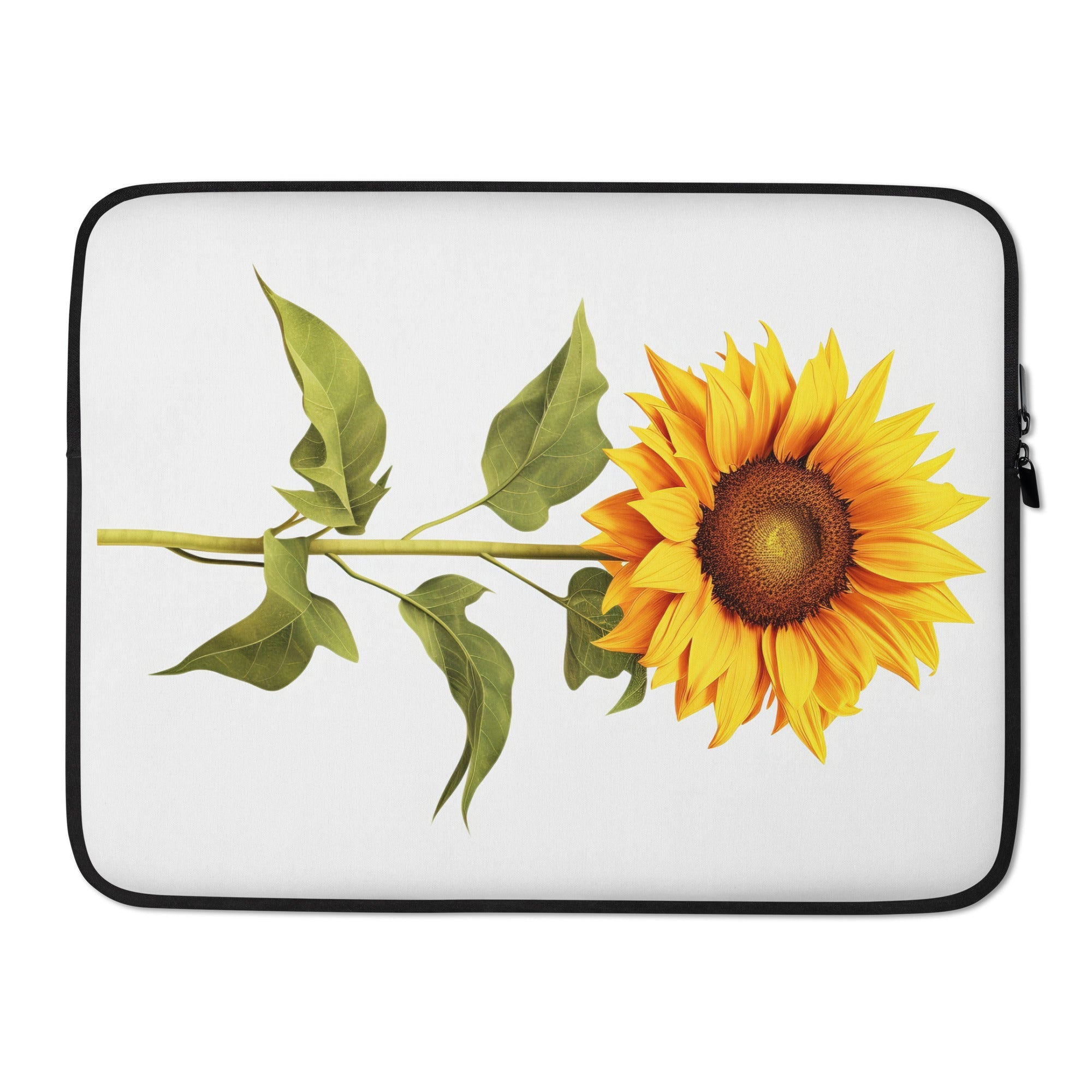 Sunflower Flower Laptop Sleeve by Visual Verse - Image 1