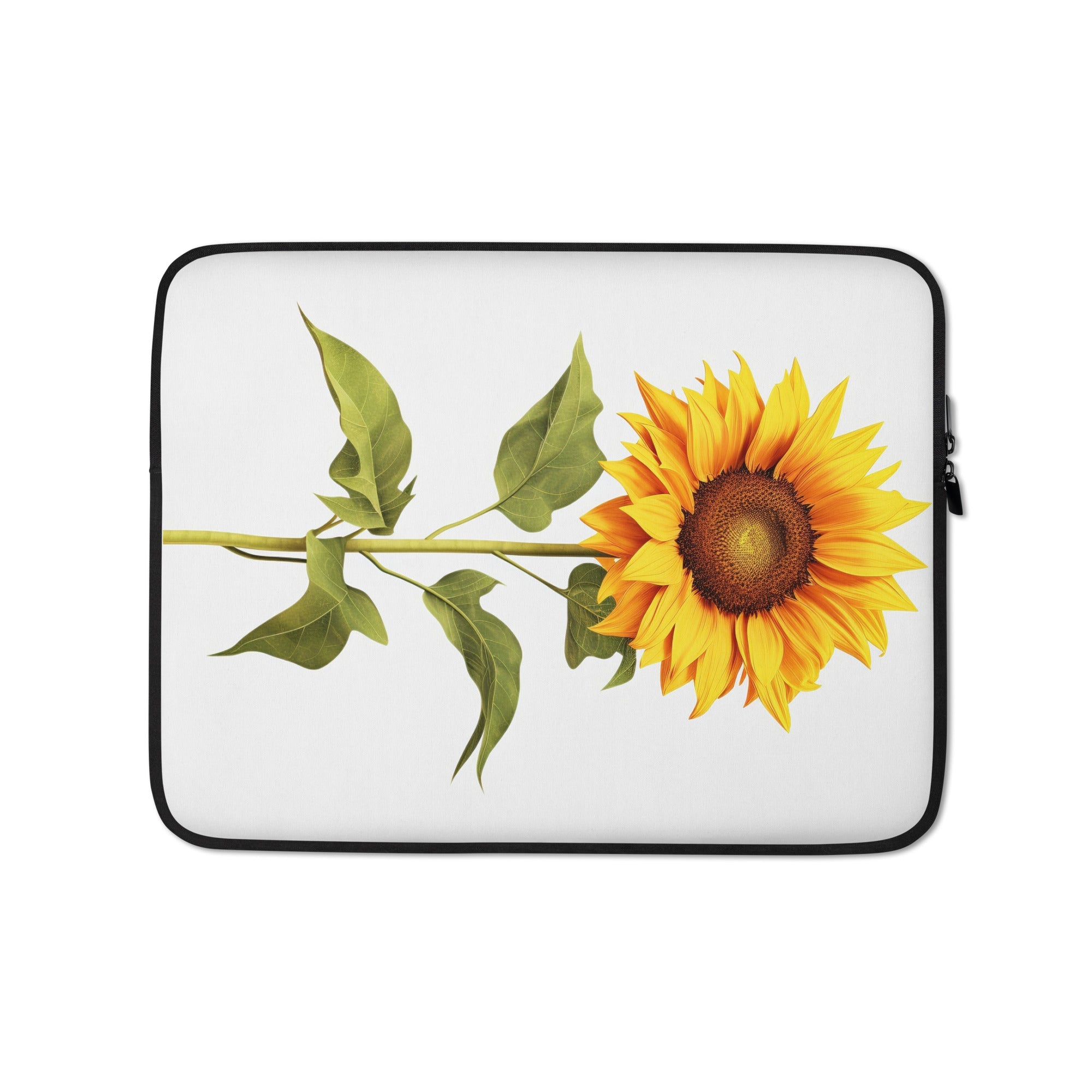 Sunflower Flower Laptop Sleeve by Visual Verse - Image 2