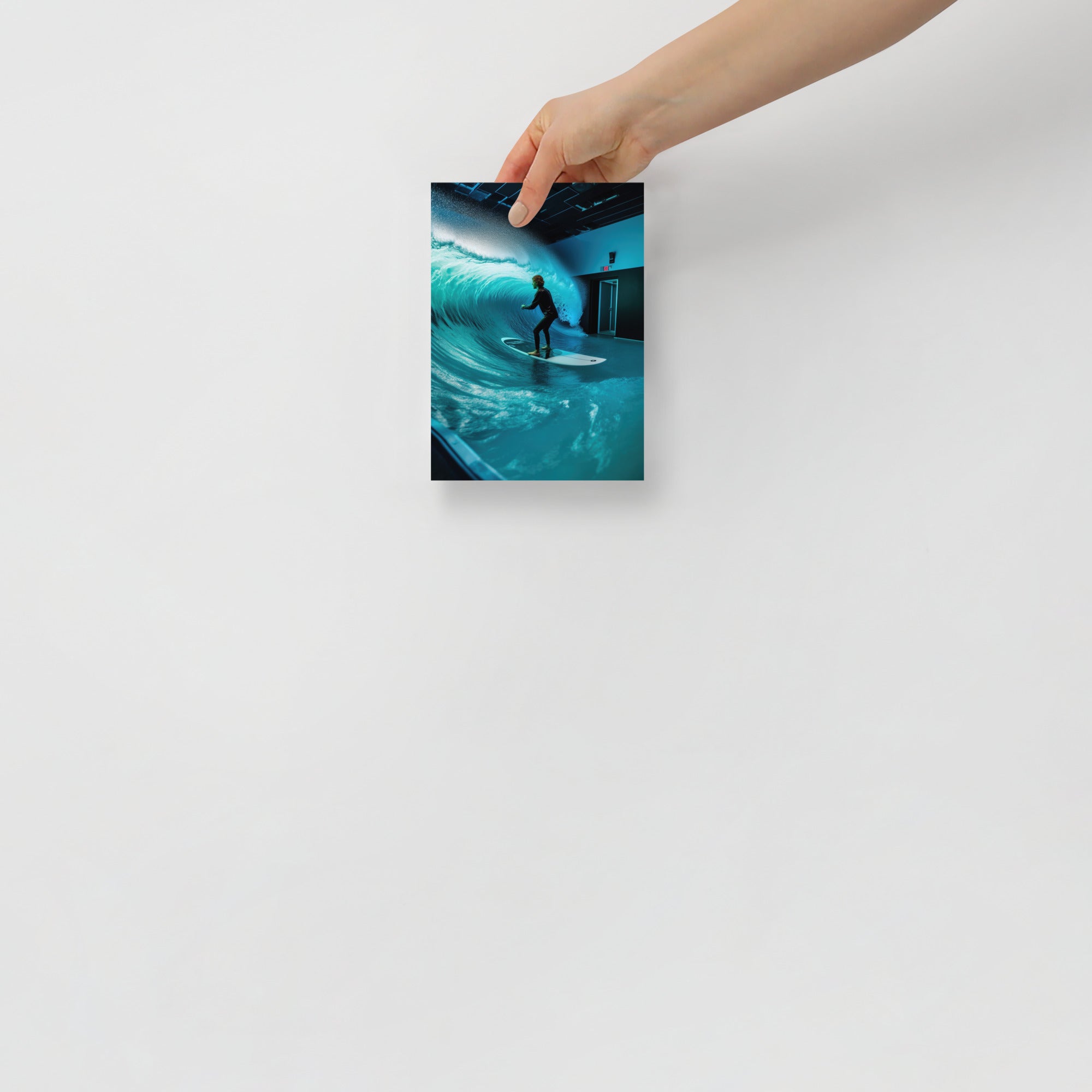 Surfing Waves Indoor Art Poster by Visual Verse - Image 8