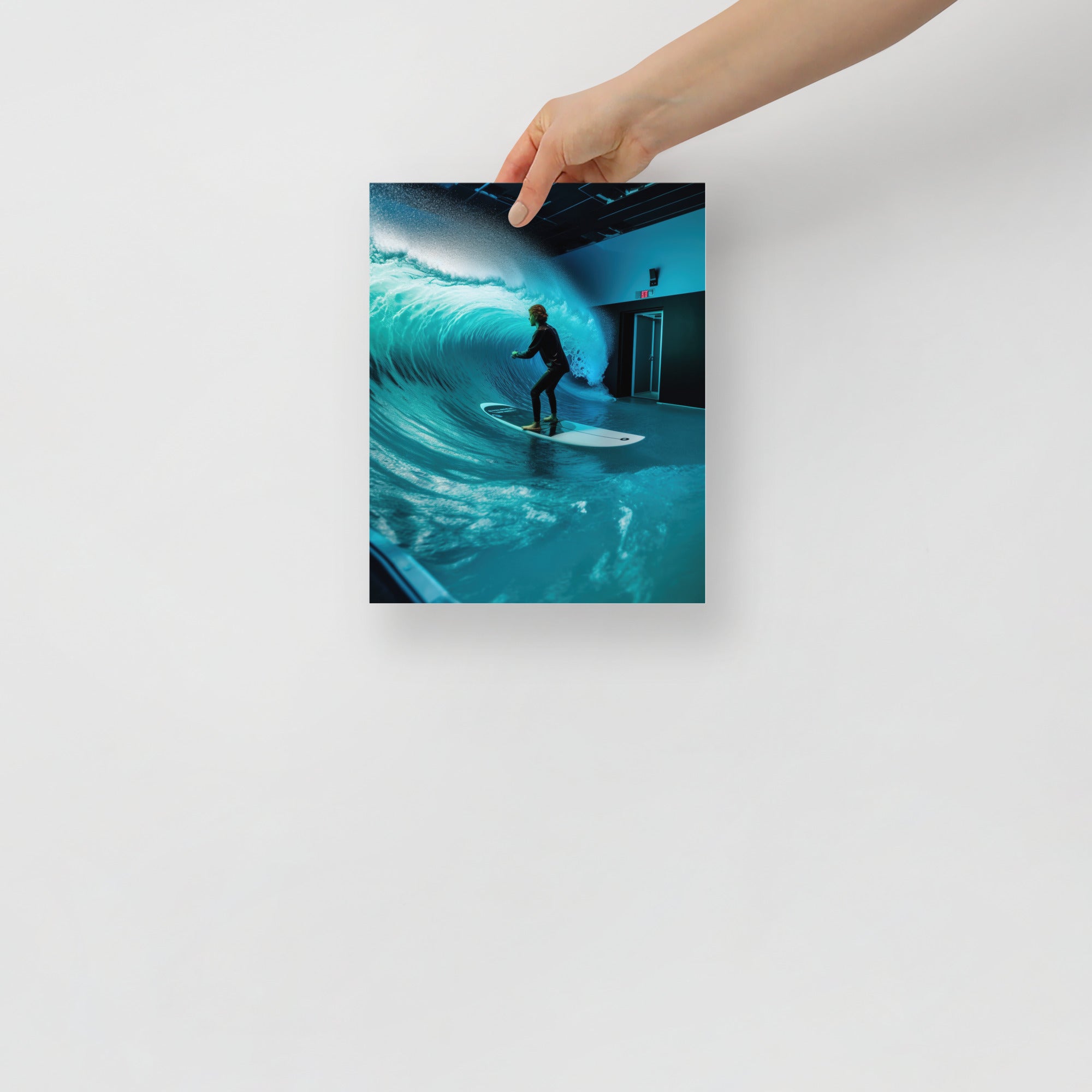 Surfing Waves Indoor Art Poster by Visual Verse - Image 9