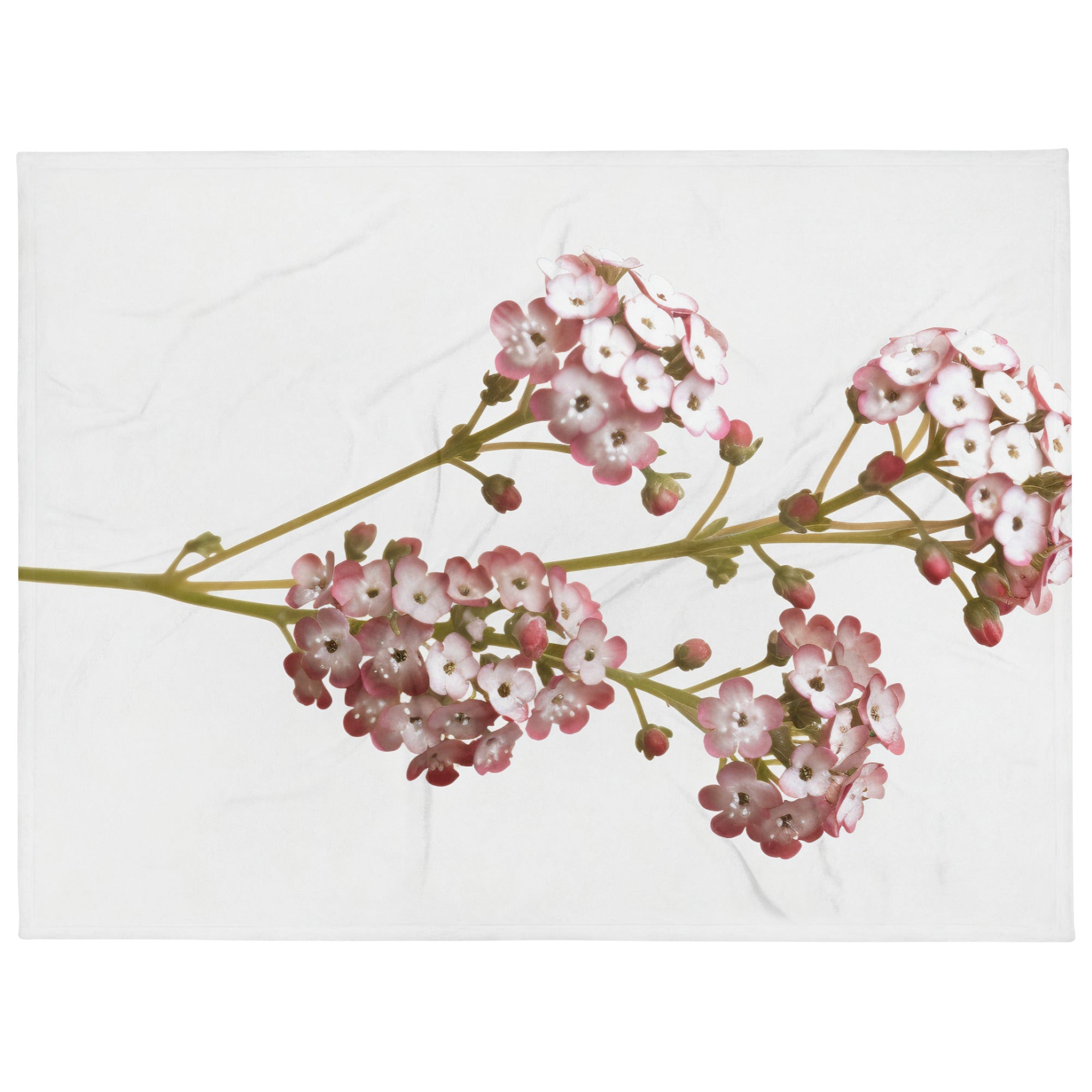 Sweet Alyssum Flower Blanket by Visual Verse - Image 1